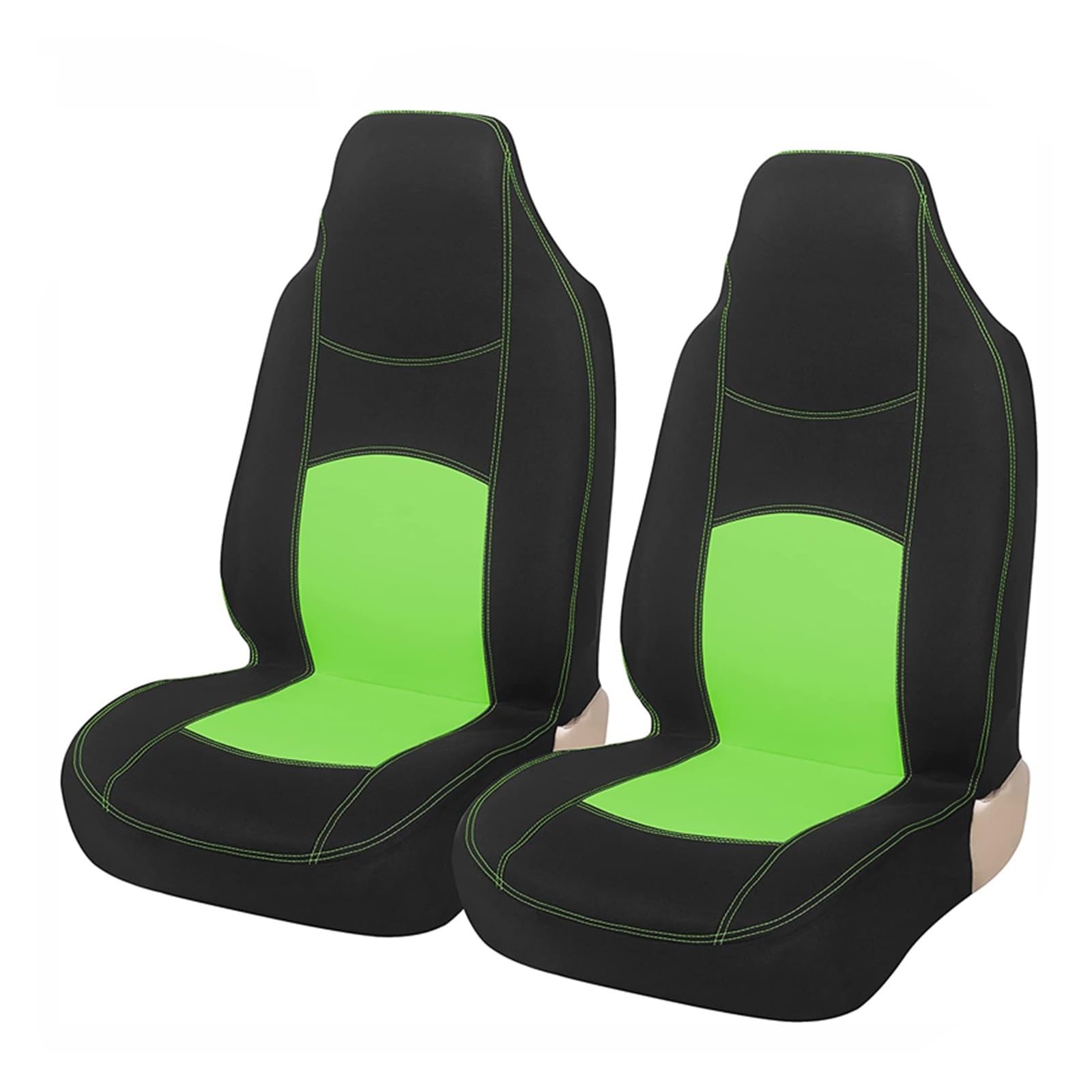 CENAP Autobezüge Set Für Ford B Für Max 2003 Eimer Vorne Universal Fit Auto Sitzbezüge Waschbar Auto Seat Protector Sitzschoner Auto(Green 2 PCS) von CENAP