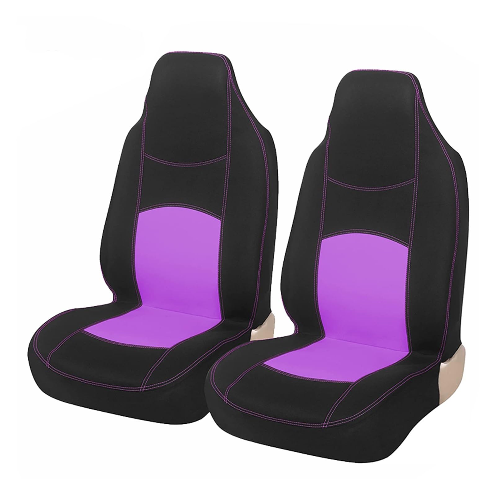 CENAP Autobezüge Set Für Ford B Für Max 2003 Eimer Vorne Universal Fit Auto Sitzbezüge Waschbar Auto Seat Protector Sitzschoner Auto(Purple 2 PCS) von CENAP