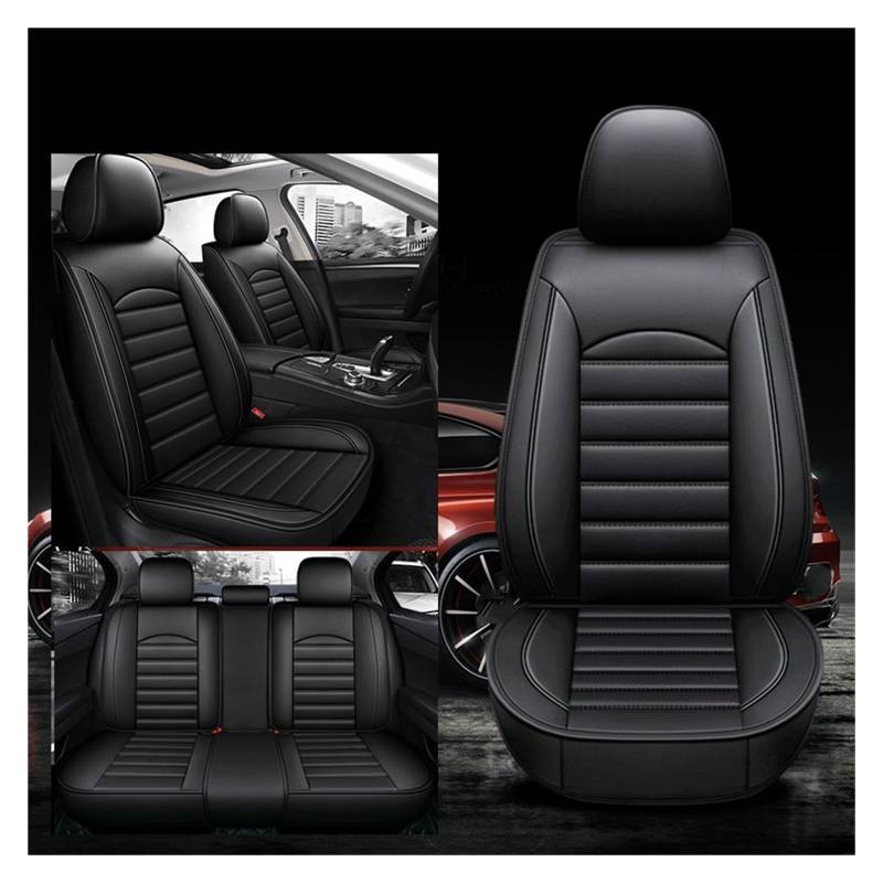 CENAP Autobezüge Set Für KIA Für Optima Für Soul Für Forte Für Spectra Für Sorento Universal Auto Sitz Abdeckung Auto Zubehör Innen Sitzschoner Auto(Black 5 Seat) von CENAP