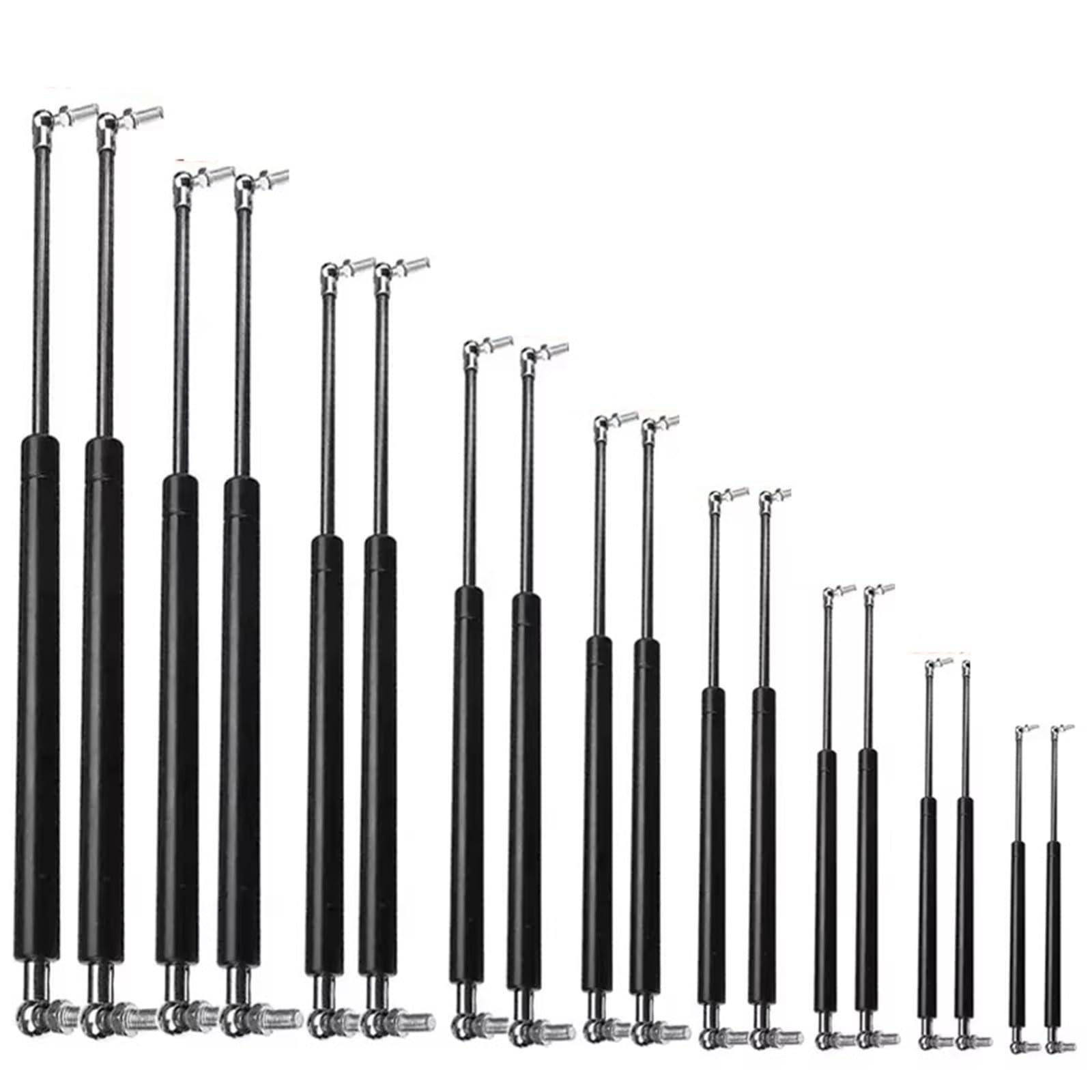 Gasfeder Dämpfer Heckklappe 200-600mm 400N Universal-Gasfeder-Hubunterstützung Für Vordere Motorhaube, Mit Kapuze, Hinterer Kofferraum, Stoßdämpfer, Hubstrebe Gasfeder Heckklappe(200mm-400N) von CENAP