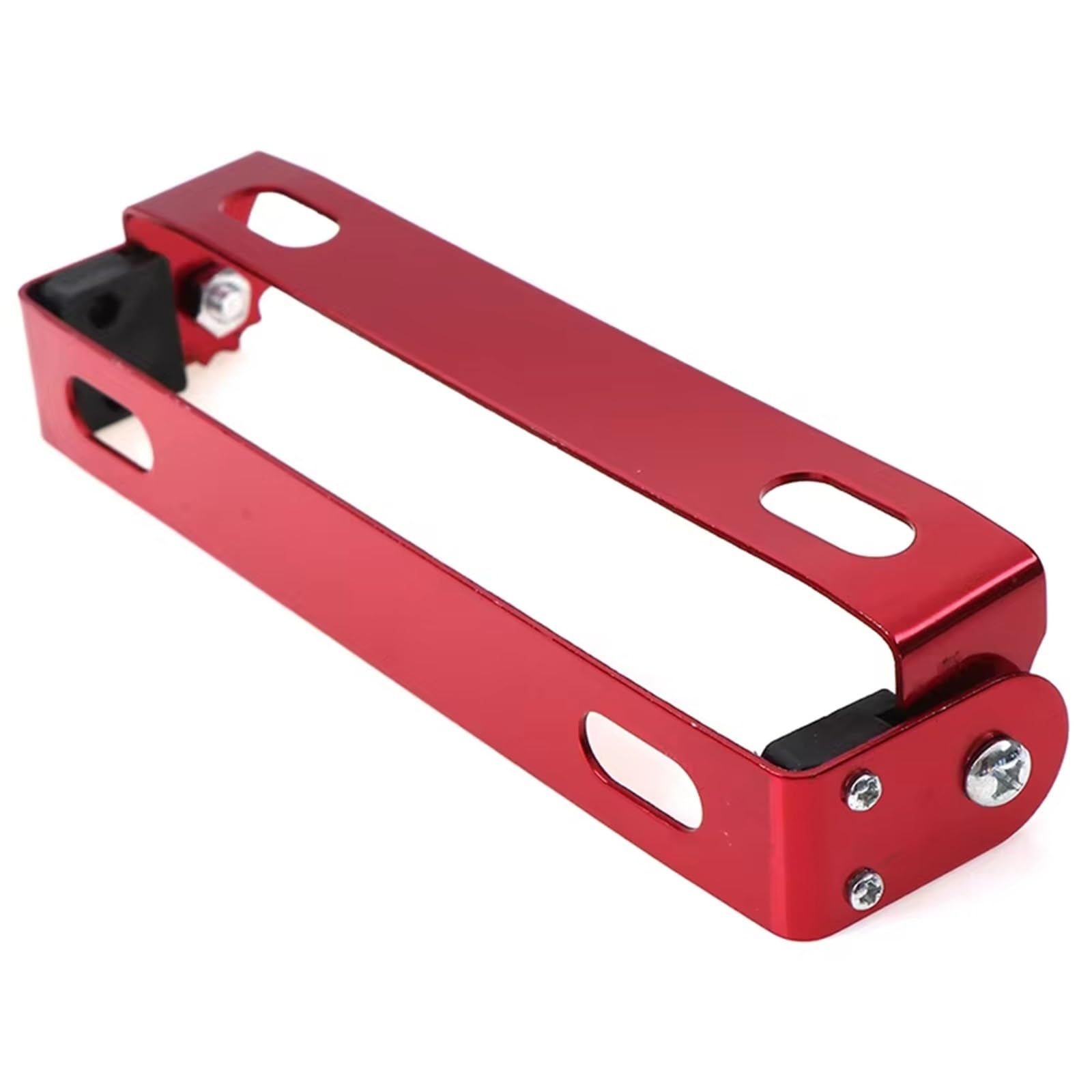 Motorrad Kennzeichenhalter 6 Farben Einstellbar Motorrad Retrofit Kennzeichenrahmen Kennzeichenhalter Motorradzubehör Universal Motorrad Kennzeichen(Red) von CENAP