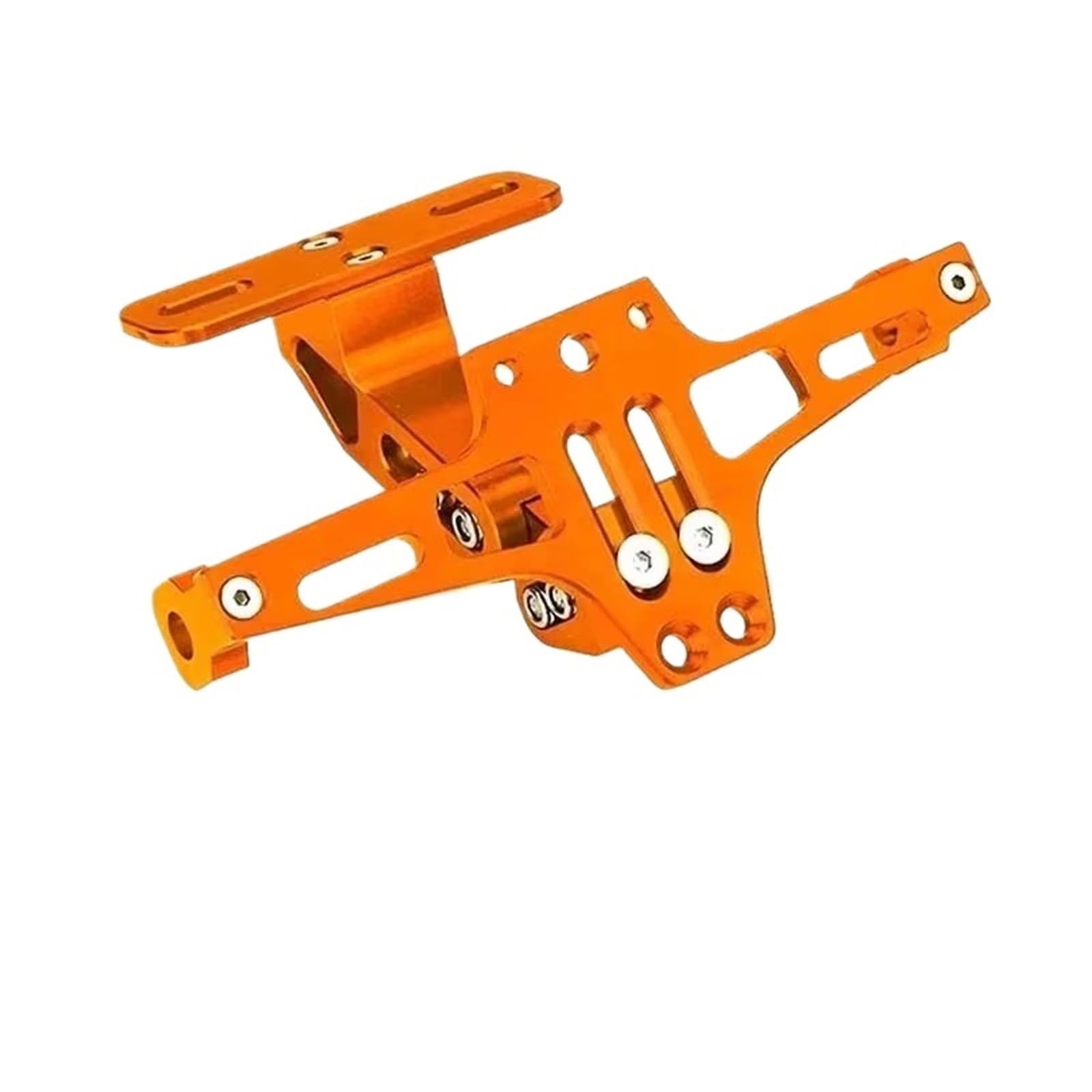 Motorrad Kennzeichenhalter Für MT07 Für MT09 MT10 R1 Accessores Motorrad Hinten Kennzeichen Halterung Blinker Lichter Motorrad Kennzeichen(Orange) von CENAP