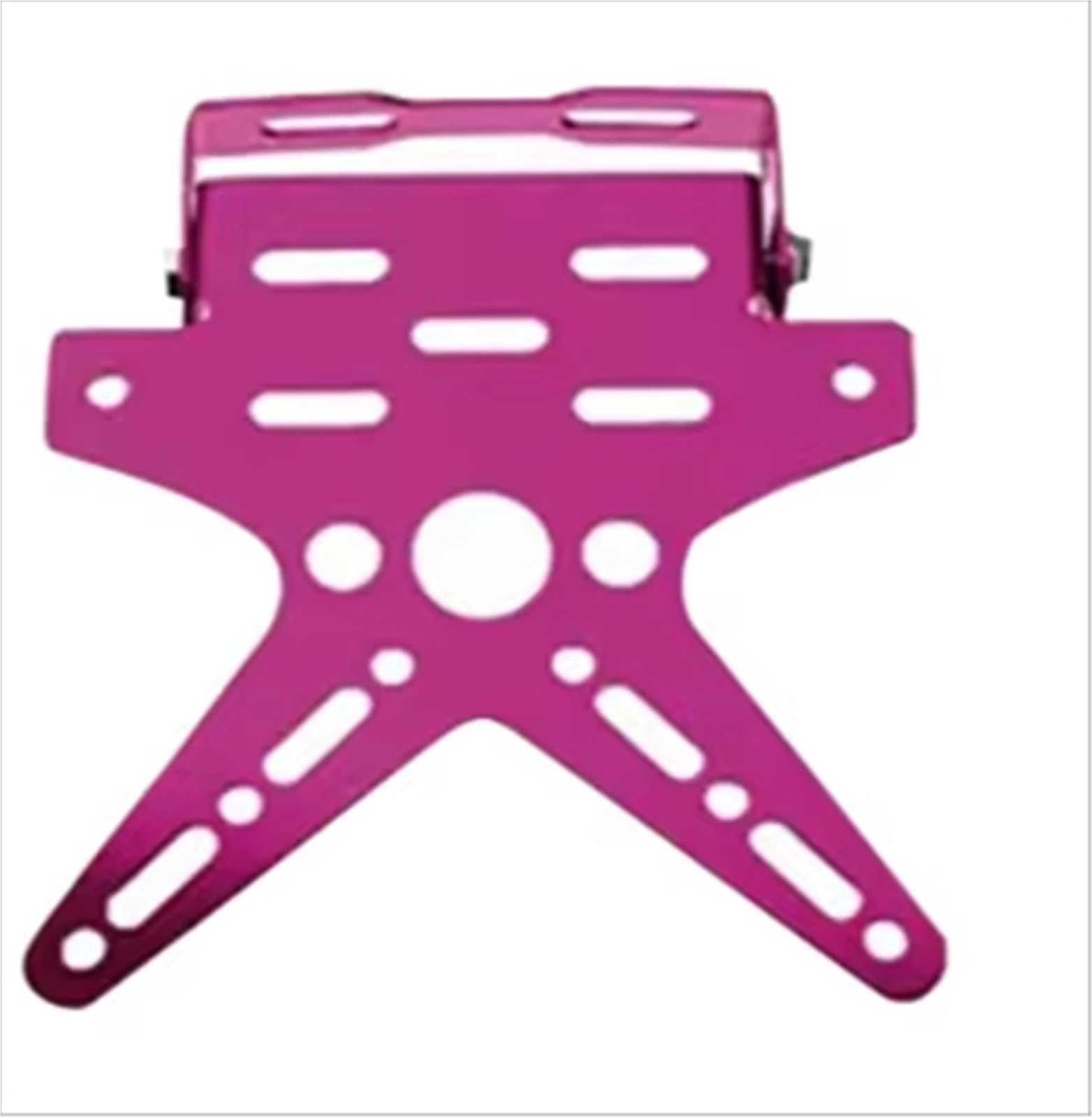 Motorrad Kennzeichenhalter Universal-Legierung Für Motorrad-Kennzeichenhalter, Halterung, Aluminium, Angepasste Kennzeichenabdeckung Motorrad Kennzeichen(Purple) von CENAP