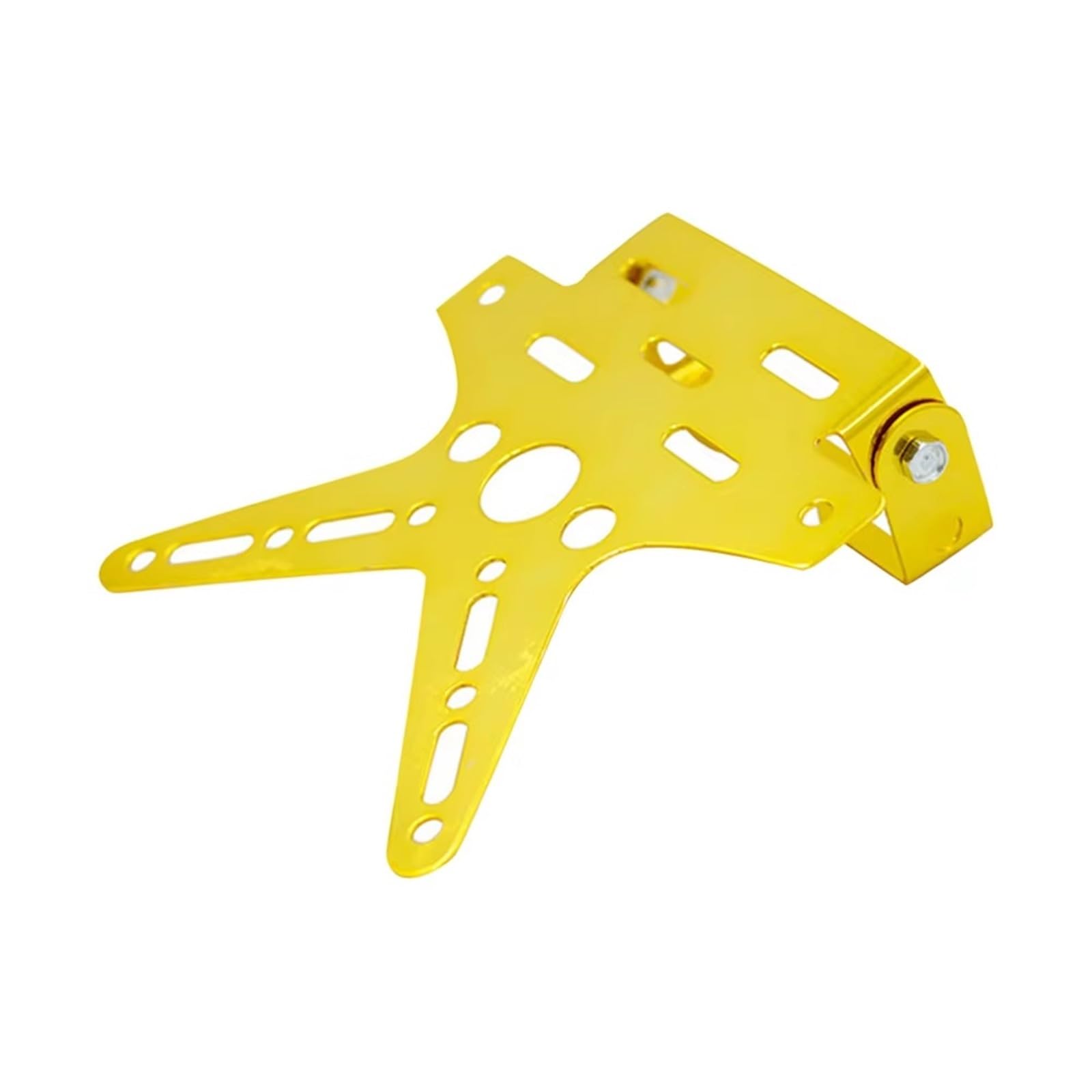 Motorrad Kennzeichenhalter Universal-Legierung Für Motorrad-Kennzeichenhalter, Halterung, Aluminium, Angepasste Kennzeichenabdeckung Motorrad Kennzeichen(Yellow) von CENAP