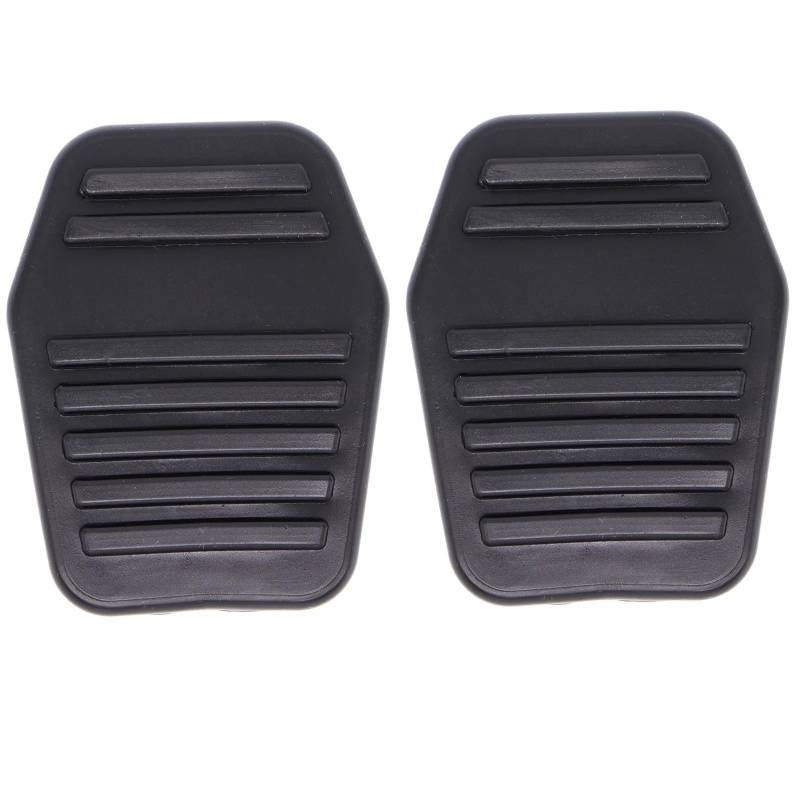 Pedalkappen Für Ford Für Focus 1 MK1 1998-2005 Für Fusion 2001-2007 2008 2009 2010 2011 2012 Auto Schwarz Gummi Fuß Bremse Kupplung Pedal Pad Abdeckungen Bremse Pedalkappen(2piece) von CENAP