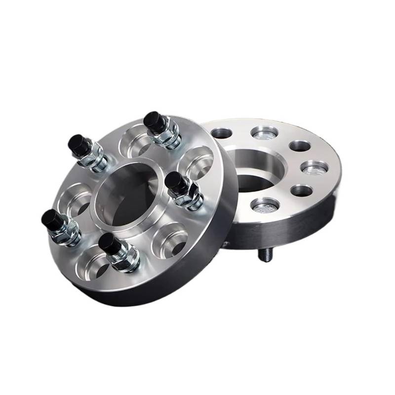 Spurverbreiterung 2 Stück 20/25/30/35/40/50mm PCD 5x 114,3 CB 67,1mm Rad Spacer Adapter 5 Lug Anzug Für Hyundai Auto Spurverbreiterungen(2pieces 15mm Silver) von CENAP