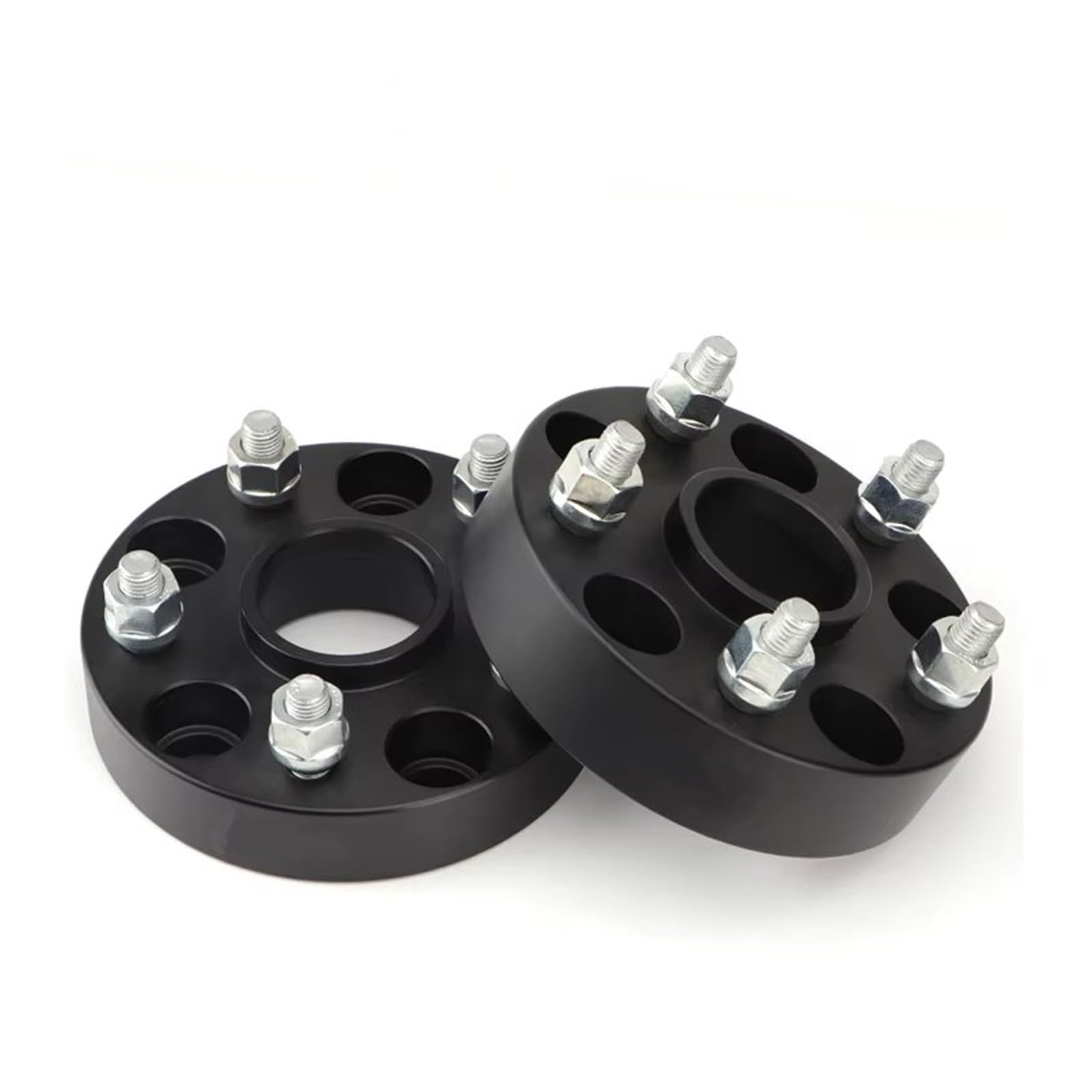 Spurverbreiterung Für TOYOTA Für Crown GT2000 Für Prius 2 Stück 15/20/25/30/mm PCD 5x100 CB 54,1mm Rad Spacer Adapter 5 Lug Anzug Spurverbreiterungen(30MM Black Spacers) von CENAP