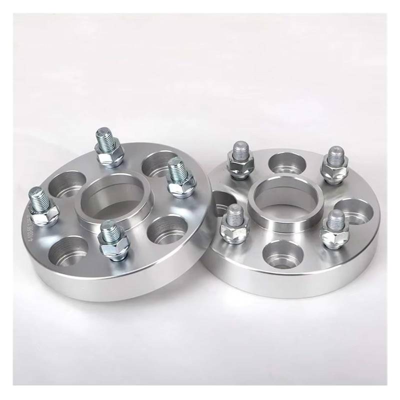 Spurverbreiterung Für Toyota Für Yaris Für Vios M12x1.5 2 Stück PCD 4x100 Mittelloch 54,1mm Rad Geschmiedet Spacer Adapter Spurverbreiterungen(2pieces 20mm Silver) von CENAP