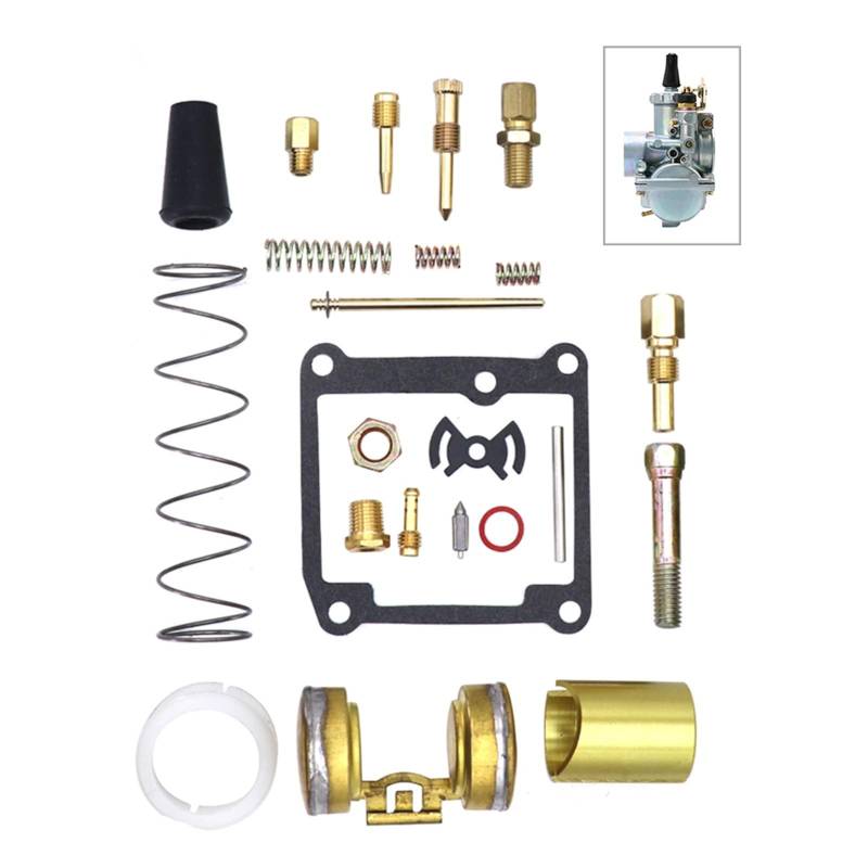 Vergaser VM20 20mm Motorrad Für MIKUNI Serie VM Vergaser Carb VM20 Runde Rutsche ATV Motorrad Go Kart Carb Moto Vergaser (Farbe : Repair kit) von CENAP