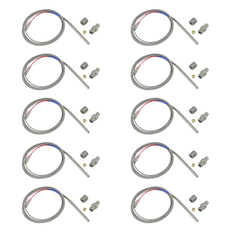 CENMEN 10X für Abgase Temperatur Sensor Typ K Thermoelement Fühler Abgase Temperatur Sensor Gewinde Abgas Temperatur Sensor von CENMEN