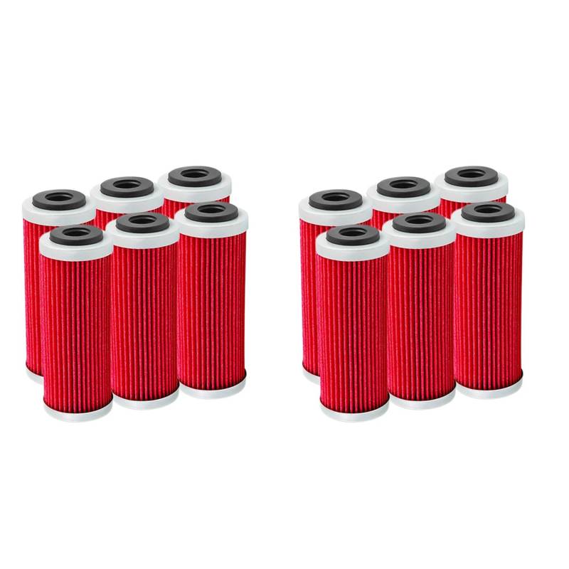 CENMEN 12 Teiliger Motorrad ÖL Filter für SXF SXS EXC EXC-F EXC-R XCF XCF-W XCW SMR 250 350 400 450 505 530 2007-2020 von CENMEN