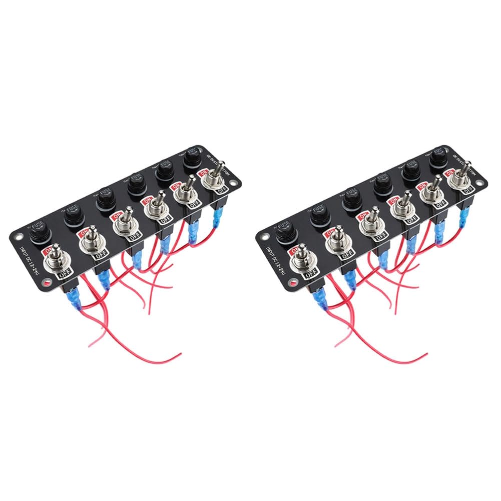 CENMEN 2X 12/24V Car Panel Multi Switch Panel Schalter Power Control Universal von CENMEN