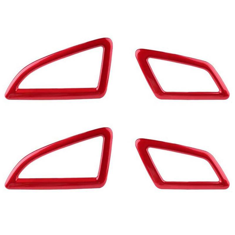 CENMEN 2X Armaturenbrett Air Vent Wind Outlet Cover Trim Aufkleber für 10. Generation 2016-2020 - Rot von CENMEN