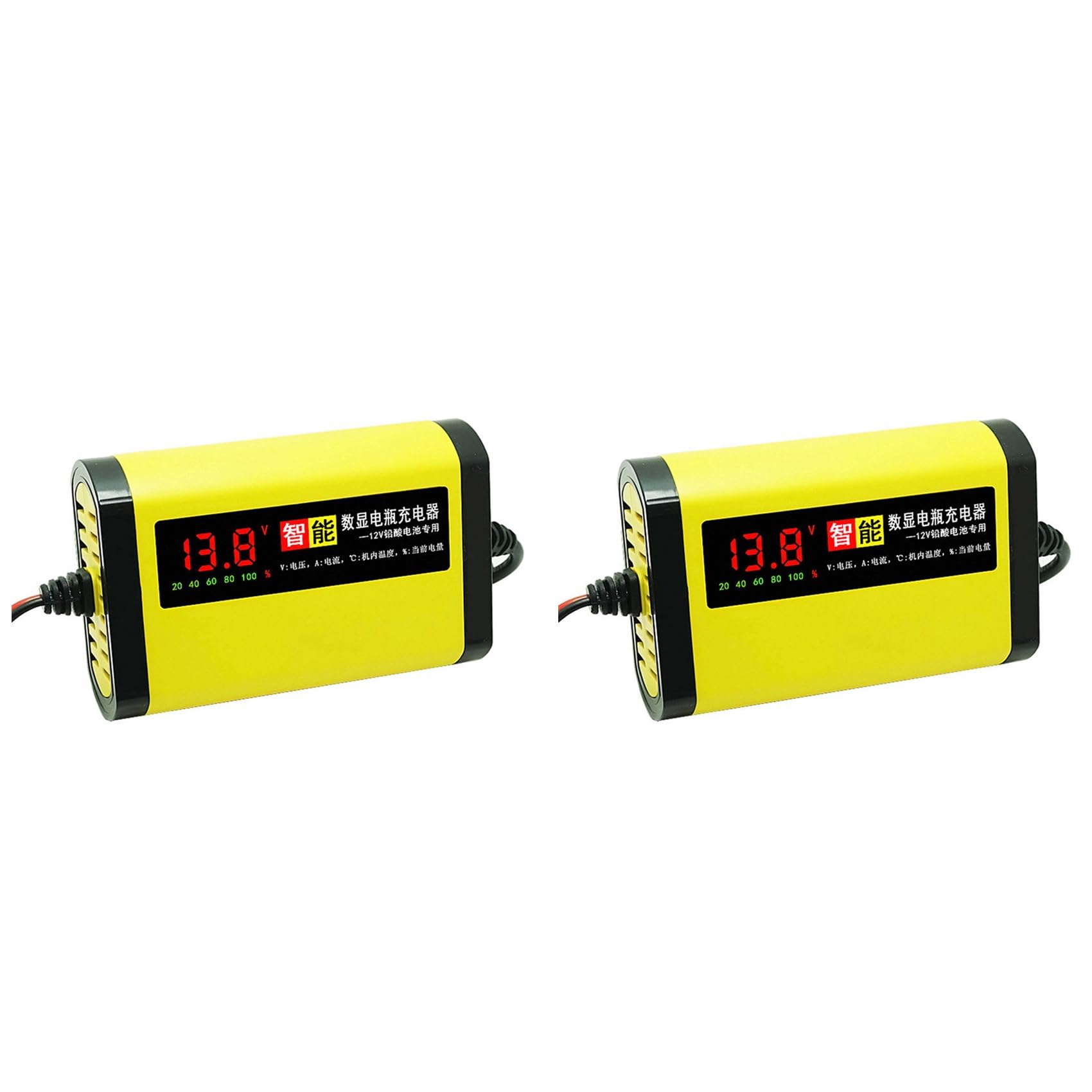 CENMEN 2X Auto und Motorrad 30W 12V 2A Digital Anzeige Batterie, die Eu Stecker Auflaedt von CENMEN