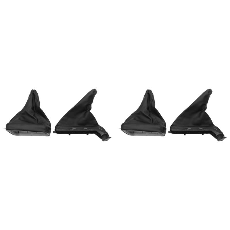 CENMEN 4 StüCk Auto Hand Bremse Gang Schaltung Boot Gamasche Ga Leder Pu Leder Schwarz für G EIN 1998-2004 von CENMEN