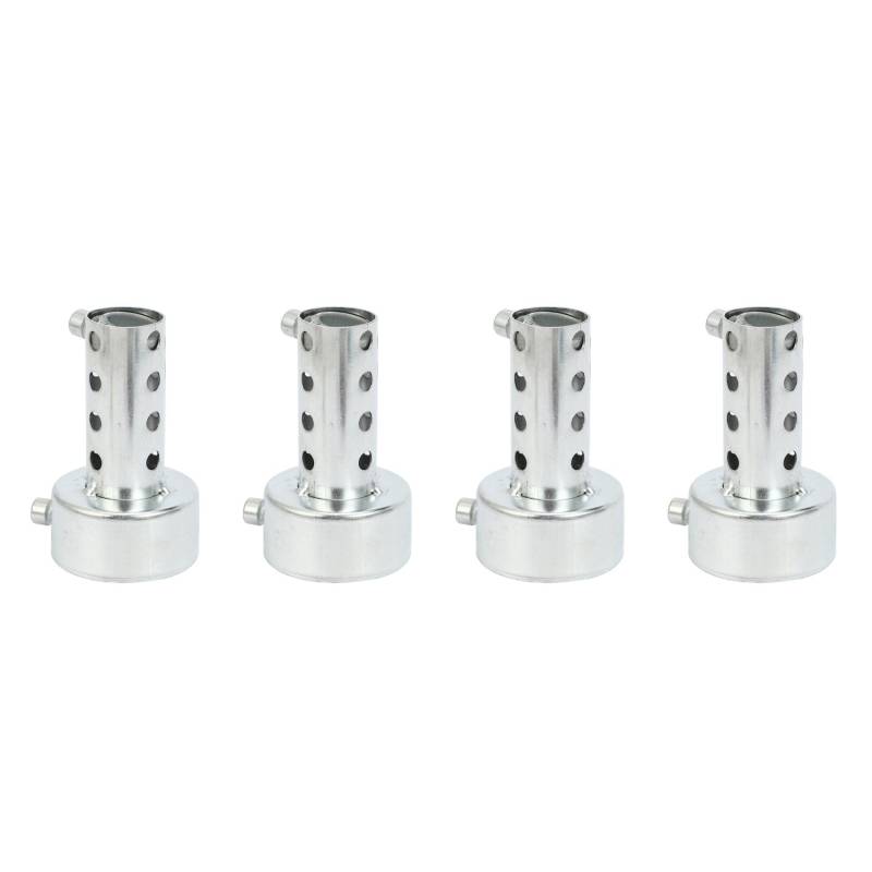 CENMEN 4X Silberner Motorrad-Auspuff Kann SchalldäMpfer-Einsatz-Schallwand DB-MöRder-SchalldäMpfer 48Mm X 80Mm von CENMEN