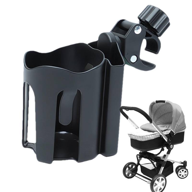 CENMOO Getränkehalter für Kinderwagen, Getränkehalter für Kinderwagen mit Telefonhalterung, verstellbarer Getränkehalter für Kinderwagen | Kaffeebecher-Organizer, tragbarer Halter von CENMOO