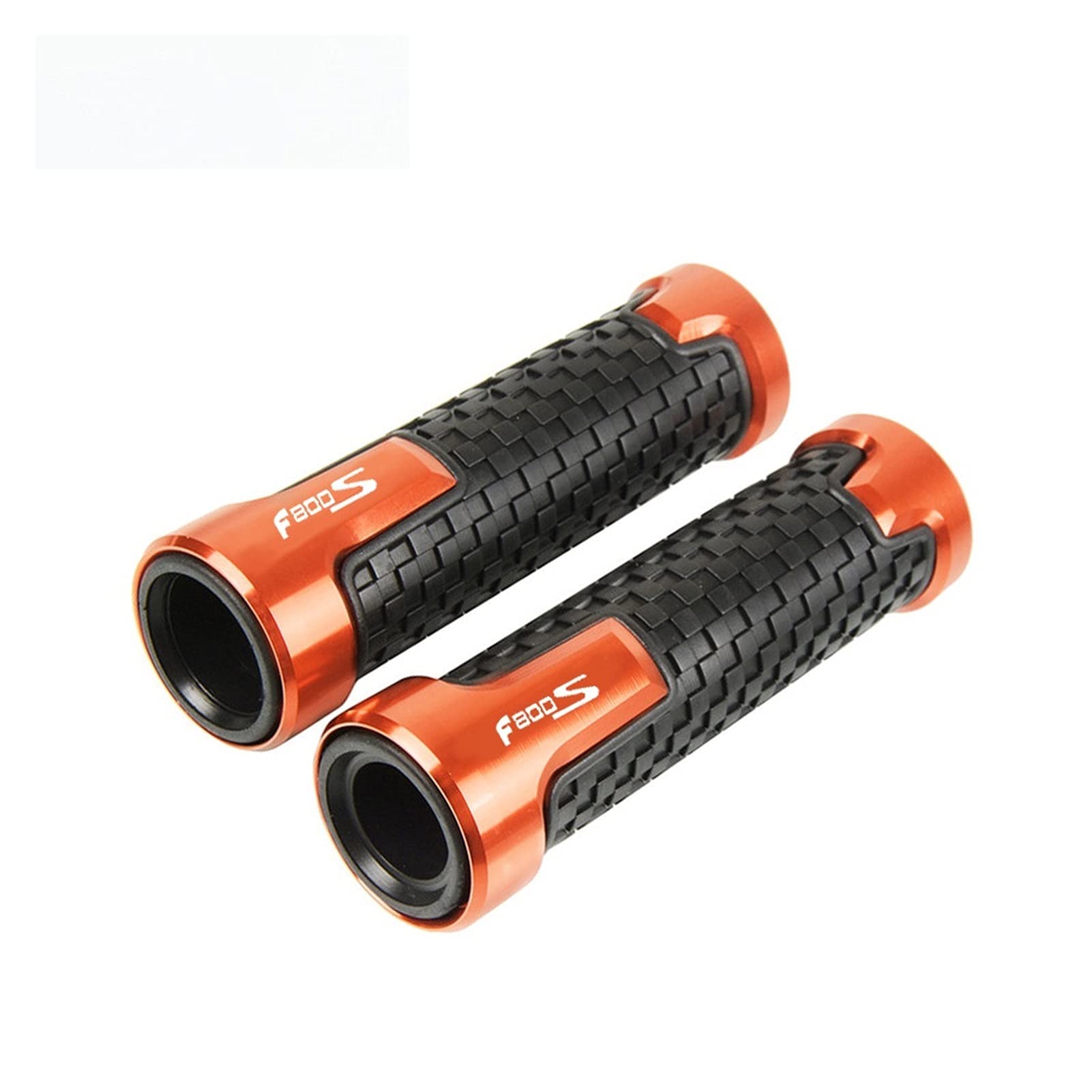 CENSIMYD for B*M&W F800S F 800 S F 800S Alle Jahre 7/8 "22MM Universal Motorradzubehör Lenkergriff Lenker Motorradgriffe Ende Griffleiste Griffe(Orange) von CENSIMYD