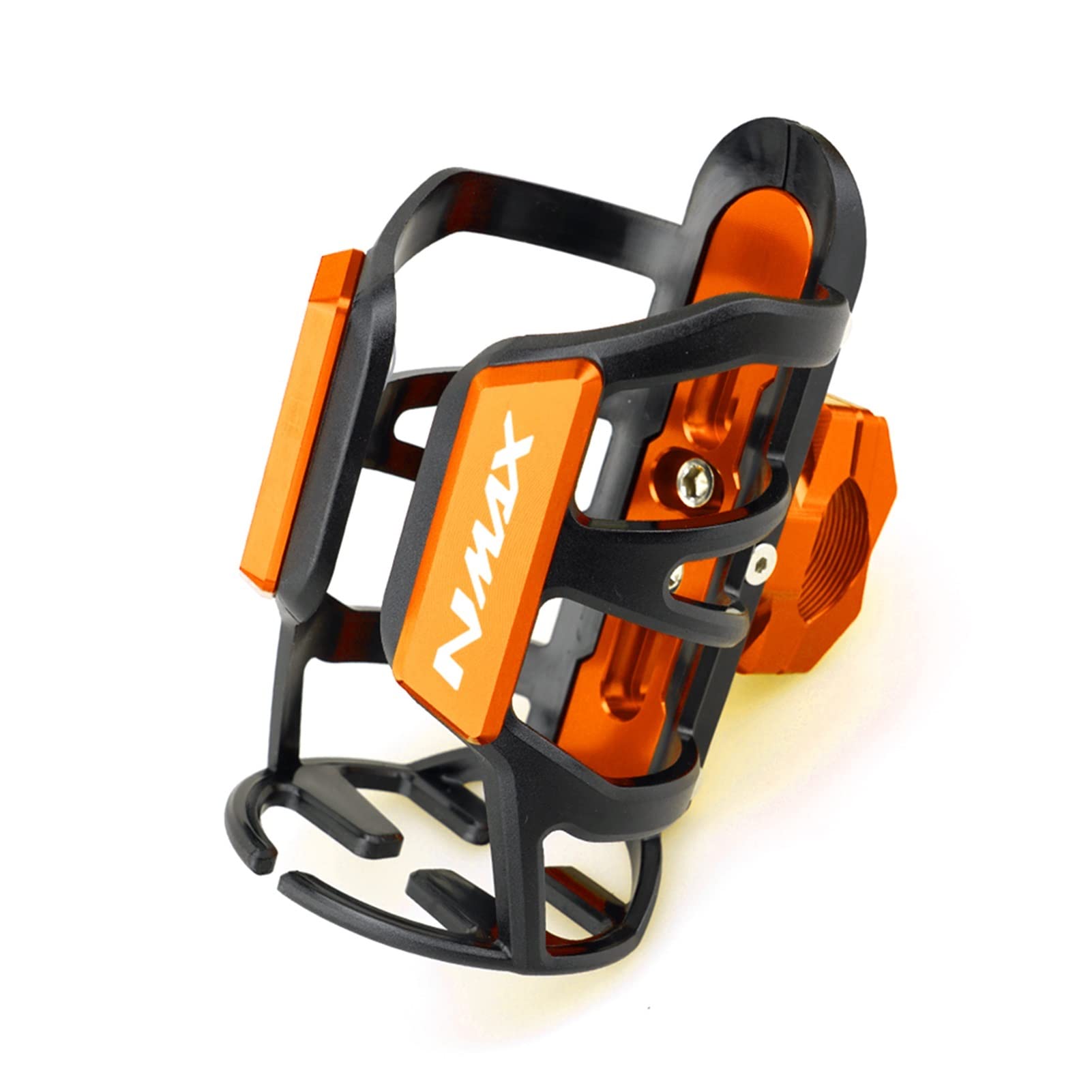 CENSIMYD for YAM*HA NMAX 125 NMAX 125 CNC Aluminium Getränke Flaschenhalter Getränkehalter Sdand ​​Mount Motorrad Zubehör Getränkehalter(Orange) von CENSIMYD