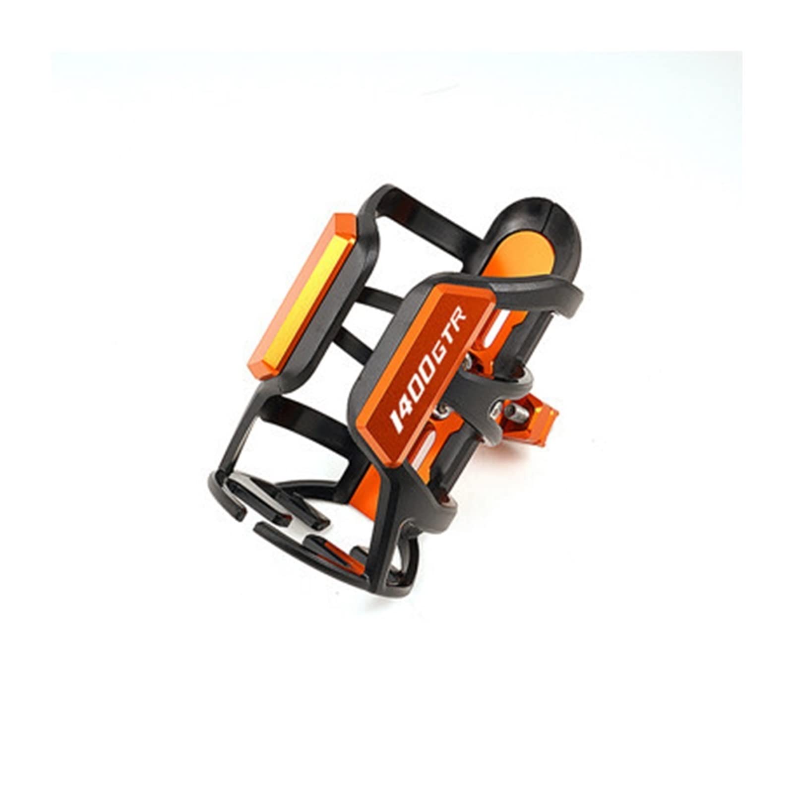 Flaschenhalter for Ka*wasa&ki GTR1400 1400 GTR 2007-2022 2021 GTR 1400 Motorradzubehör Aluminium Flaschenhalter Getränkehalter(Orange) von CENSIMYD