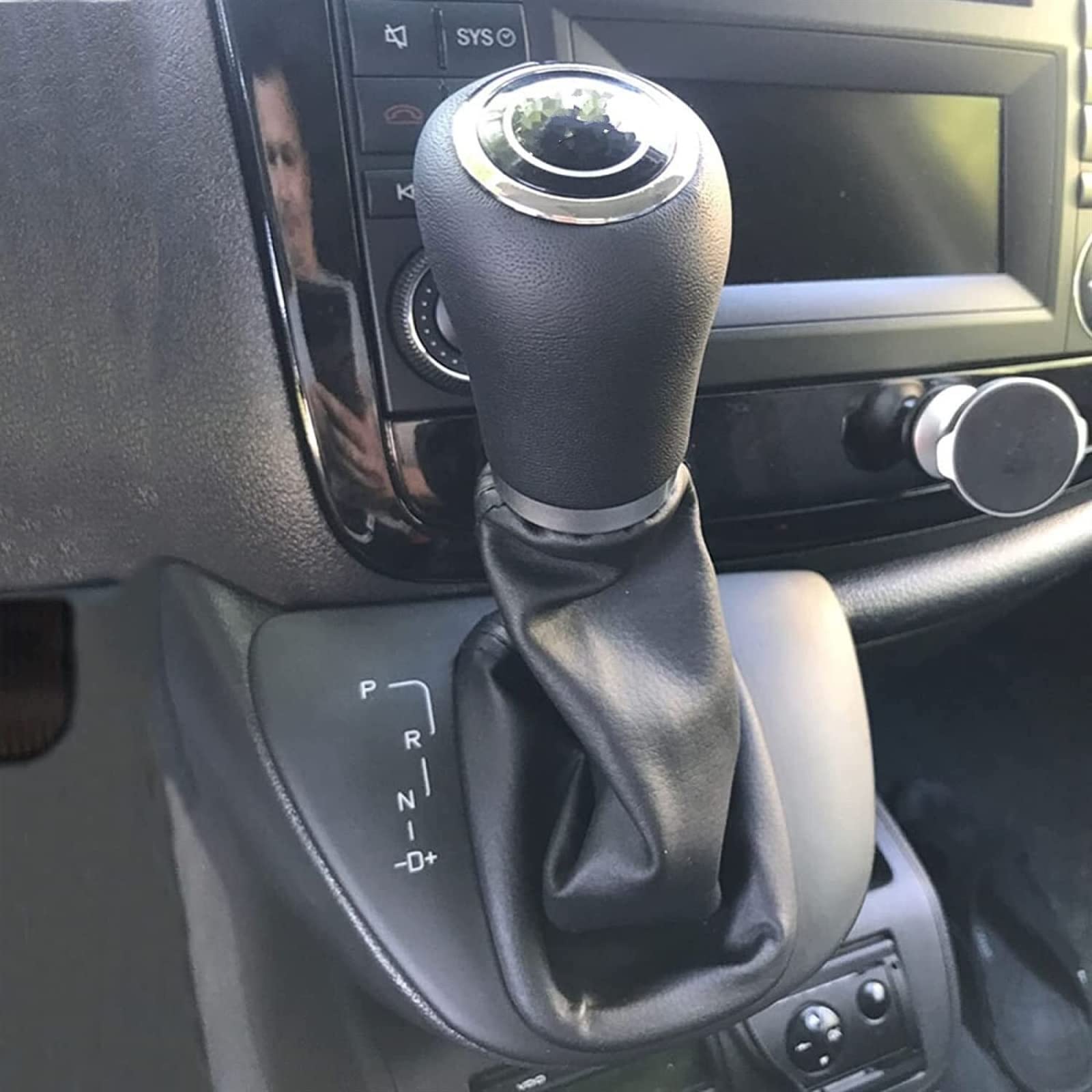 Schaltknauf Auto Schaltknauf Gearstick für Mercedes für Benz für Viano/für alte für Vito/W639 2010-2015 Schaltknauf Hebel Shifter Stick (Color : Automatic Black) von CENXIBAIHUO