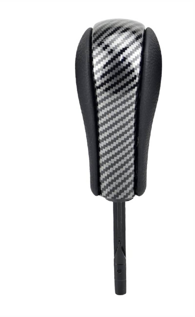 Schaltknauf Kohlefaser-Auto-Automatik-Schaltknauf Handball für BMW E39 E46 E53 E60 E61 E63 E64 E83 E81 E82 E87 E90 E91 E92 E93 (Color : Carbon fiber-Short) von CENXIBAIHUO