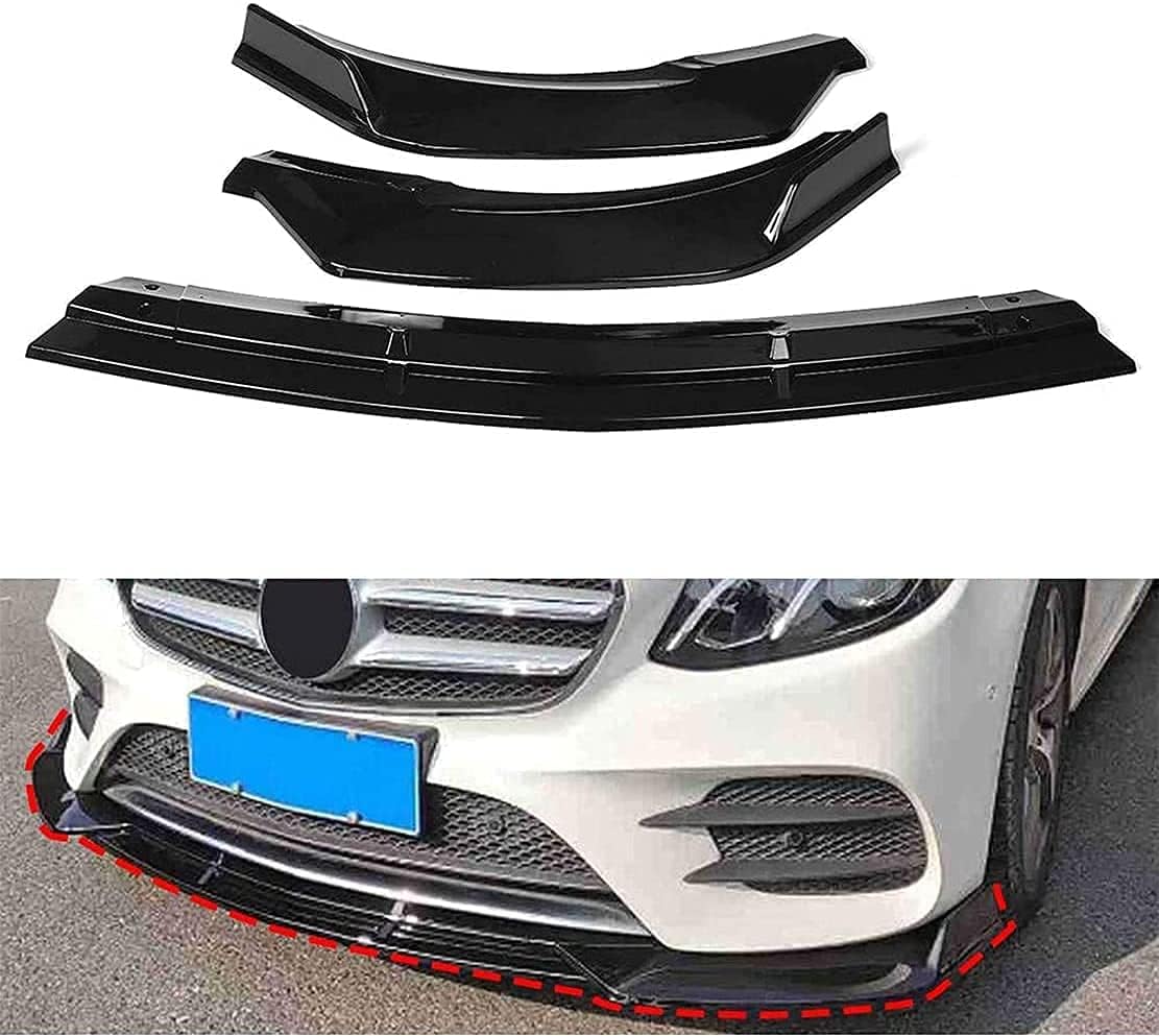 Auto Frontstoßstange Lippe Spoiler Für Mercedes Benz E-Klasse W213 2016-2020, Frontlippe Splitter Frontstoßstange Lippe Body Kit Auto Exterieur Zubehör von CEUOSWRD