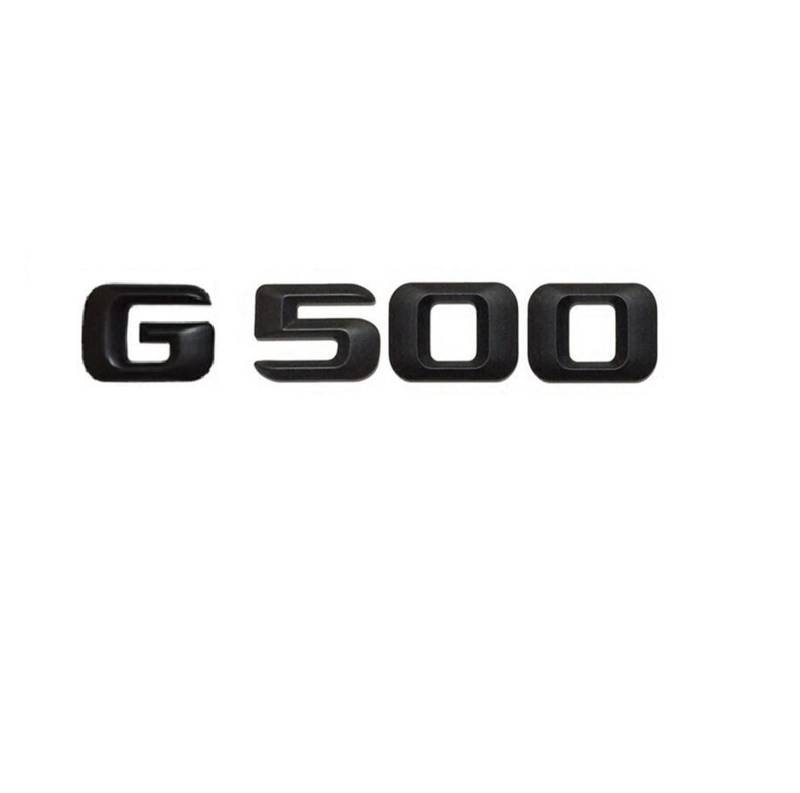 CEVIZ Mattschwarz G 500 "Kofferraum hinten Buchstaben Wörter Nummer Abzeichen Emblem Aufkleber Aufkleber passend for Mercedes Benz G-Klasse G500 von CEVIZ