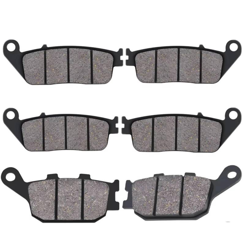 CEWSUIO Kompatibel Mit CBR 600 F3 1995 1996 1997 1998 Für CB 600 FY/F1-F6 Für Hornet 2000 2001 2002 2003 2004 2005 2006 Motorrad Vorne Heckbremsbeläge Motorrad Bremsbeläge(2pc Front and Rear) von CEWSUIO