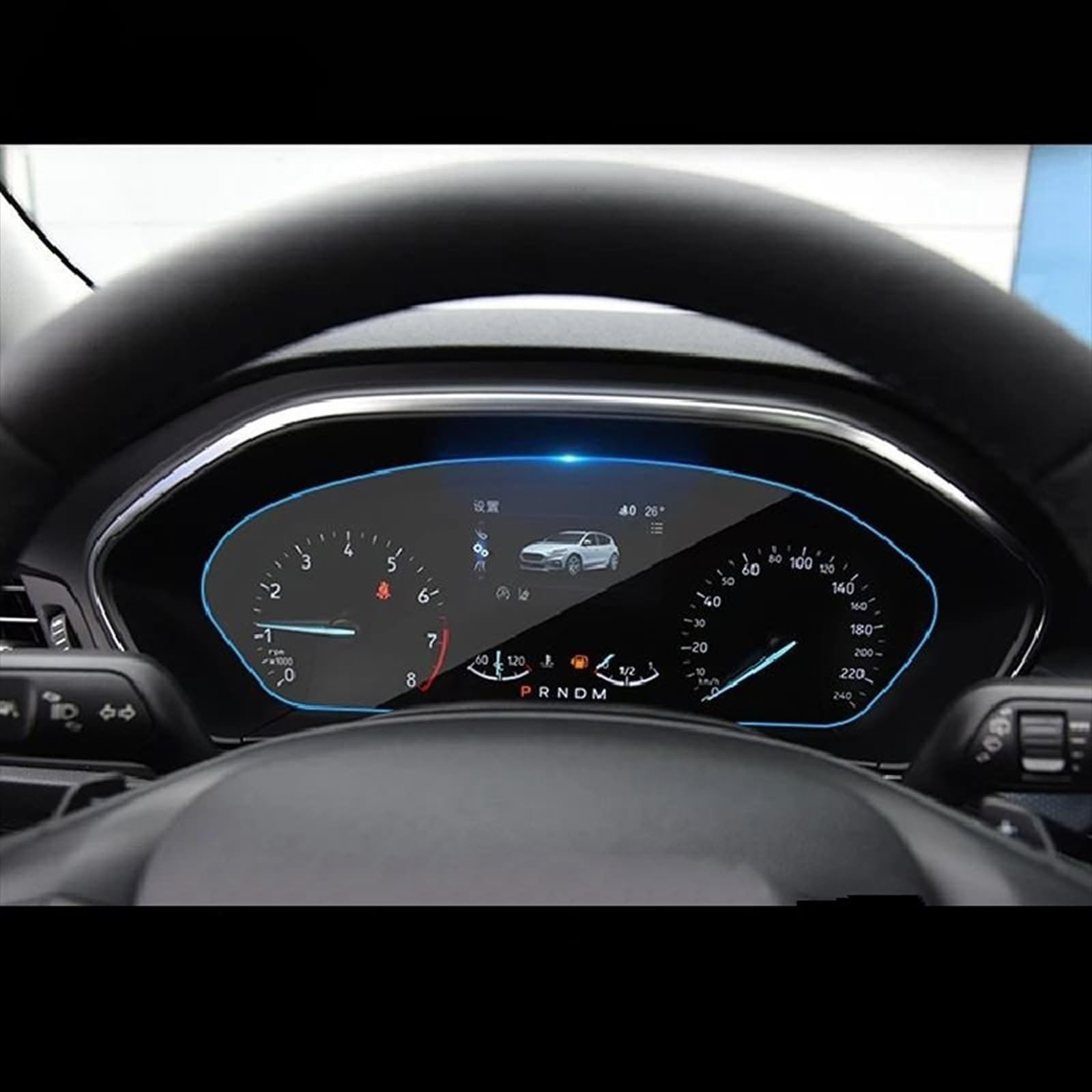 CEWSUIO Kompatibel Mit Ford Für Focus 2020 2021 2022 2023 Auto-Armaturenbrett-Display, TPU-Displayschutz, Innenausstattung GPS Navigation Schutzfolie von CEWSUIO