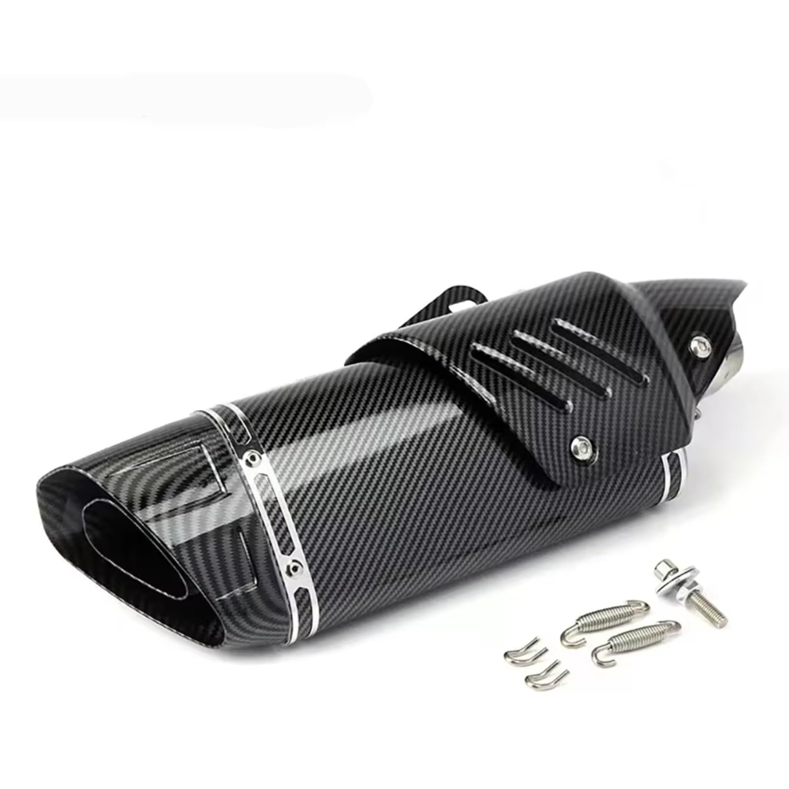 CEWSUIO Kompatibel Mit Für Z900 Für ZX6R Universal 51mm Motorradauspuffrohr Motorradauspuff Schalldämpfer Schalldämpferrohr Motorrad Auspuffrohr(Type B) von CEWSUIO