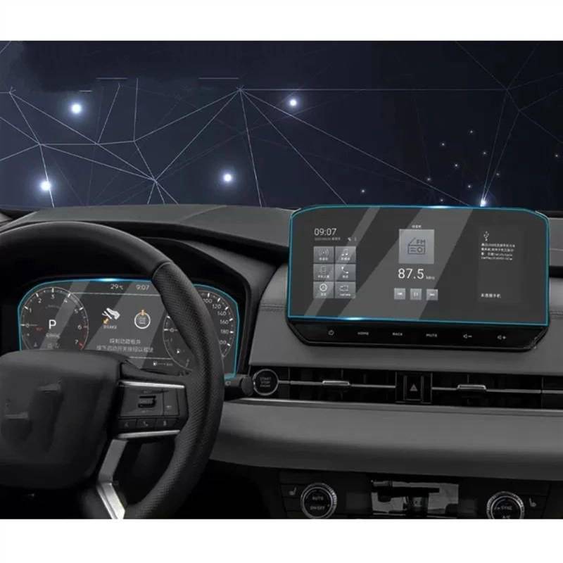 CEWSUIO Kompatibel Mit Mitsubishi Für Outlander 2022 2023 2024 Auto-GPS-Navigation Gehärteter Bildschirm Schutzfolie Innenzubehör GPS Navigation Schutzfolie(A and b) von CEWSUIO