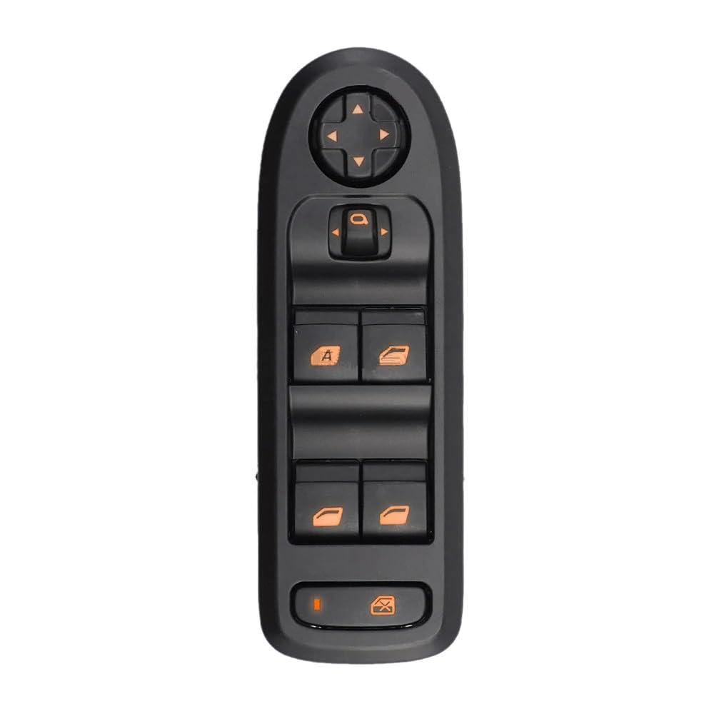 CEWSUIO Kompatibel Mit Peugeot Für 301 2014 2015 2016 2017 Auto Fenster Control Schalter Fensterheber Taste Schalter 98025189ZD Autofensterschalter(Orange) von CEWSUIO