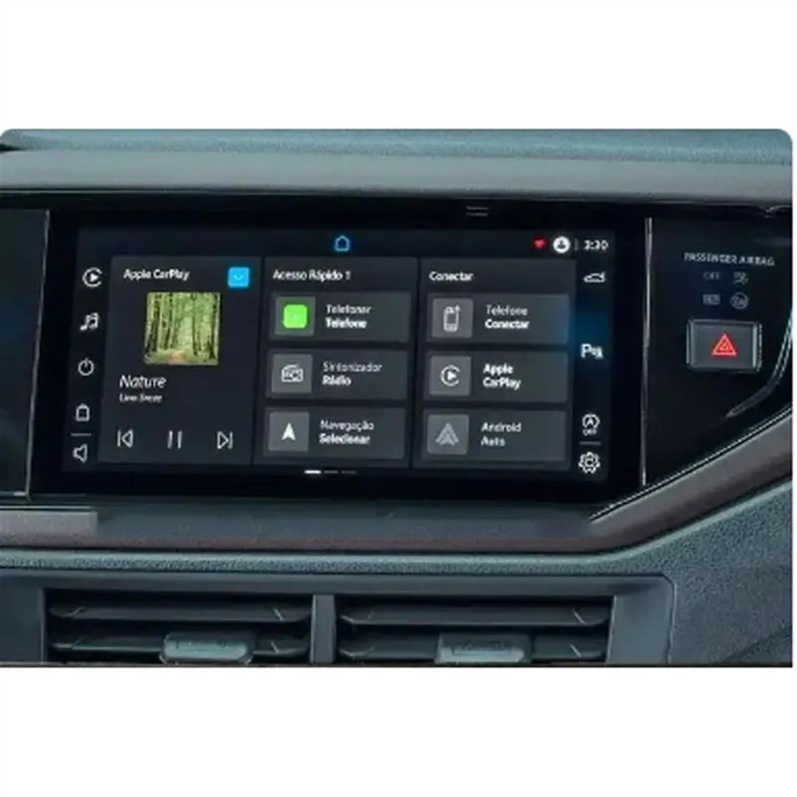 CEWSUIO Kompatibel Mit VW Für Novo Für Virtus 2023 10,1 Zoll Auto-Armaturenbrett GPS-Navigation LCD-Bildschirm Gehärtetes Glas Displayschutzfolie GPS Navigation Schutzfolie(GPS) von CEWSUIO