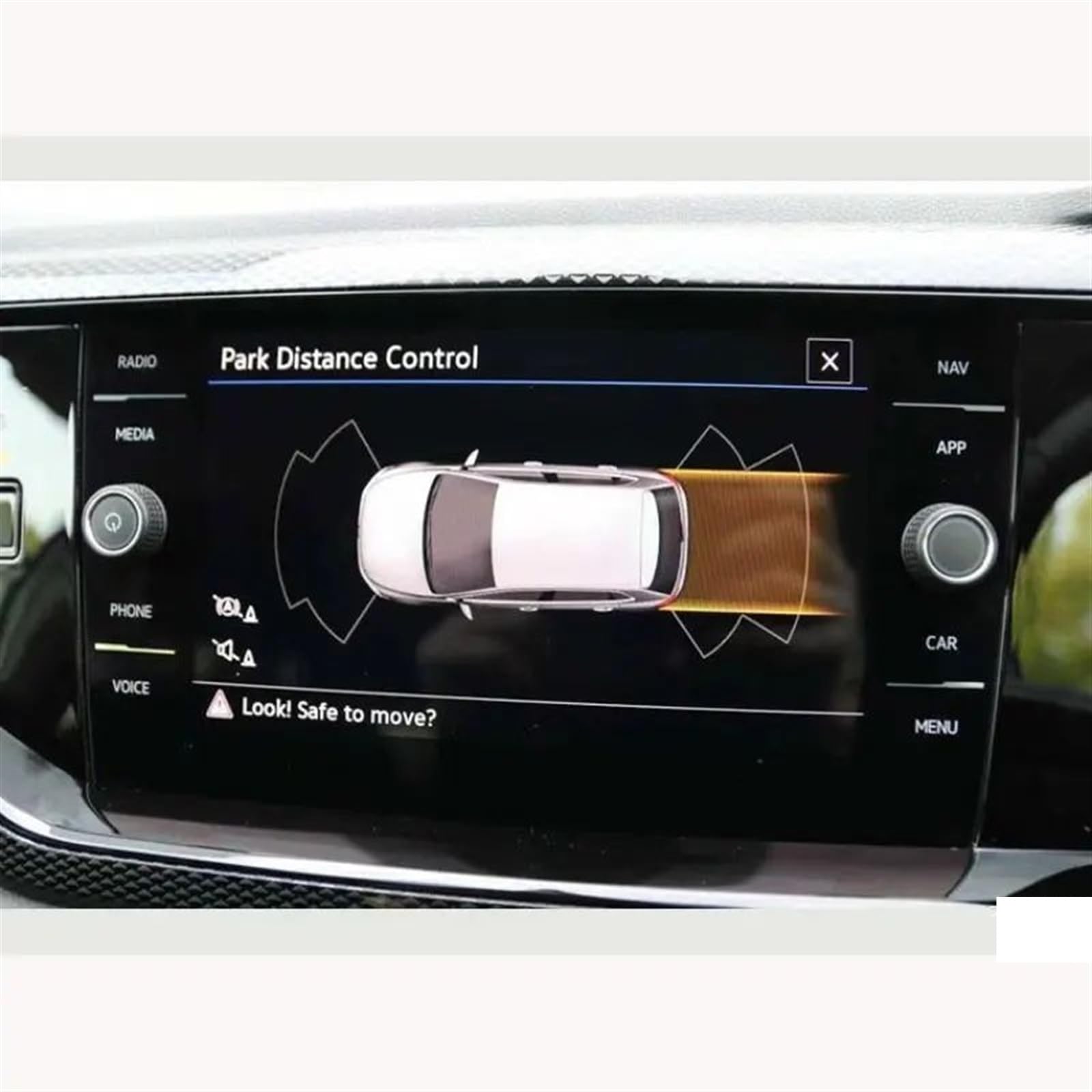 CEWSUIO Kompatibel Mit VW Für Polo 6 2019 2020 2021 2022 Autonavigationsbildschirm 8-Zoll-Displayschutz Aus Gehärtetem Glas GPS Navigation Schutzfolie von CEWSUIO