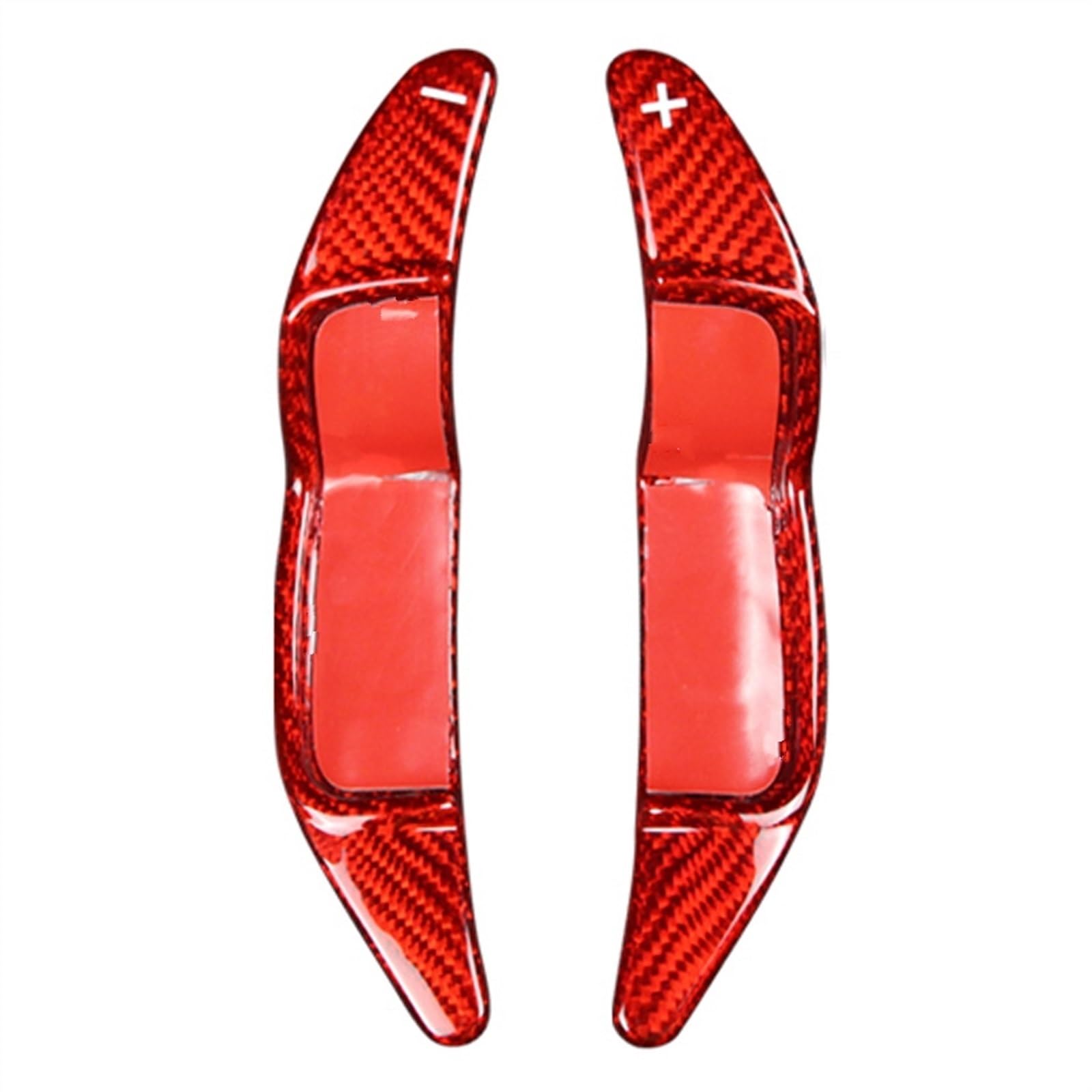 Car Shift Paddles Kompatibel Mit Mini Für Hatch R56 2007 2008 2009 2010 2011 2012 2013 2014 Auto-Lenkrad-Schalthebelverlängerung, Schaltwippe, Kohlefasermuster(Red Carbon) von CEWSUIO