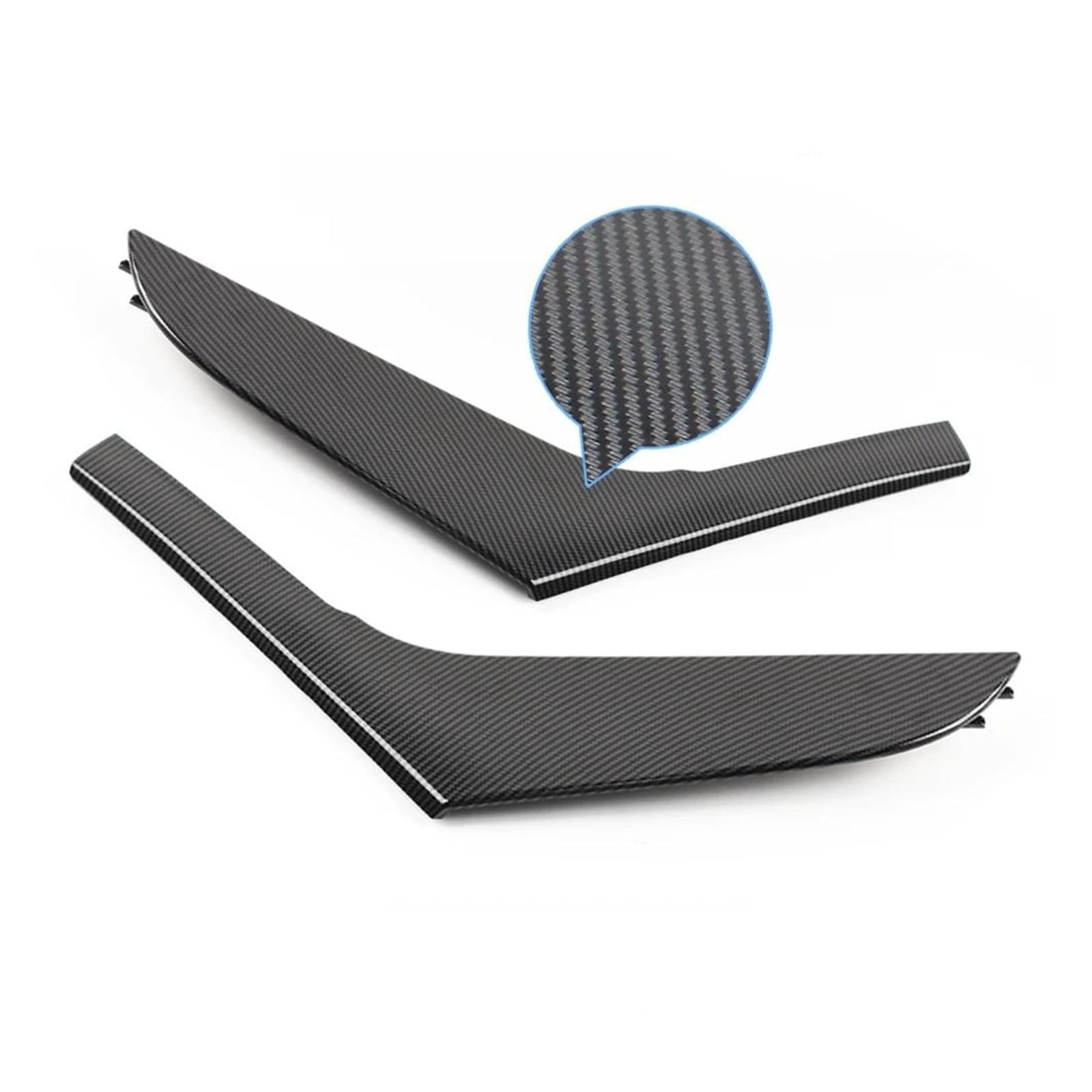 Aufkleber Abdeckung 3 Farben Auto Innen Links Rechts Tür Panel Pull Trim Abdeckung Für VW Für Golf 6 Für GTI MK6 2009 2010 2011 2012 2013 2014 Panel Interieurleisten(Carbon 1 Pair) von CEXBIRC