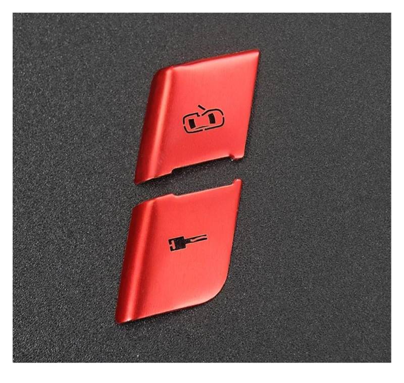 Aufkleber Abdeckung Für A4 B6 B7 2002-2008 Auto Styling Türschloss Schalter Zentralverriegelung Taste Innen Armlehne Griff Abdeckung Reparatur Aufkleber Trim Panel Interieurleisten(Red Door Lock) von CEXBIRC