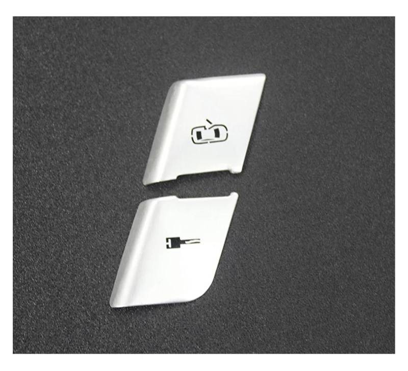 Aufkleber Abdeckung Für A4 B6 B7 2002-2008 Auto Styling Türschloss Schalter Zentralverriegelung Taste Innen Armlehne Griff Abdeckung Reparatur Aufkleber Trim Panel Interieurleisten(Silver Door Lock) von CEXBIRC