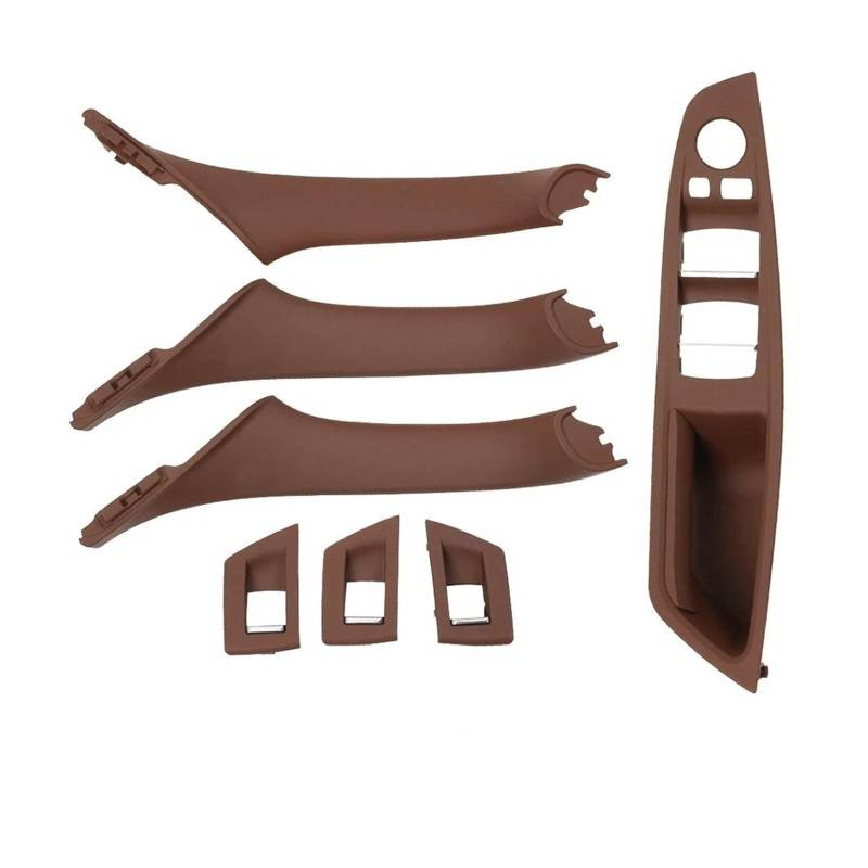 Aufkleber Abdeckung RHD Rechts Fahrer Auto Innentür Griff Armlehne Panel Pull Trim Abdeckung Set Für 5 Series F10 F11 520i 523i 525i 528i 530i Panel Interieurleisten(RHD Brown Set) von CEXBIRC