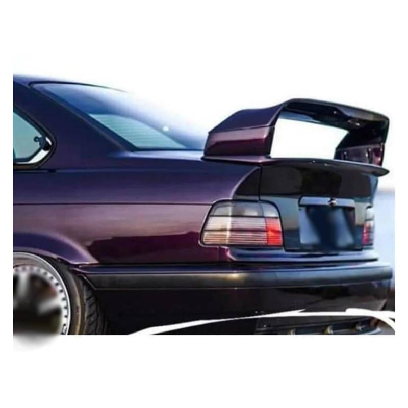 Auto Heckspoiler Heckflügel Für E36 M3 Spoiler 1990-2000 M3 Serie GT Stil Spoiler E36 Serie 3 Coupe ABS Kunststoff Unlackiert Heckspoiler Schwanz Flügel Auto Spoilerlippe(Kohlefaser-Optik) von CEXBIRC