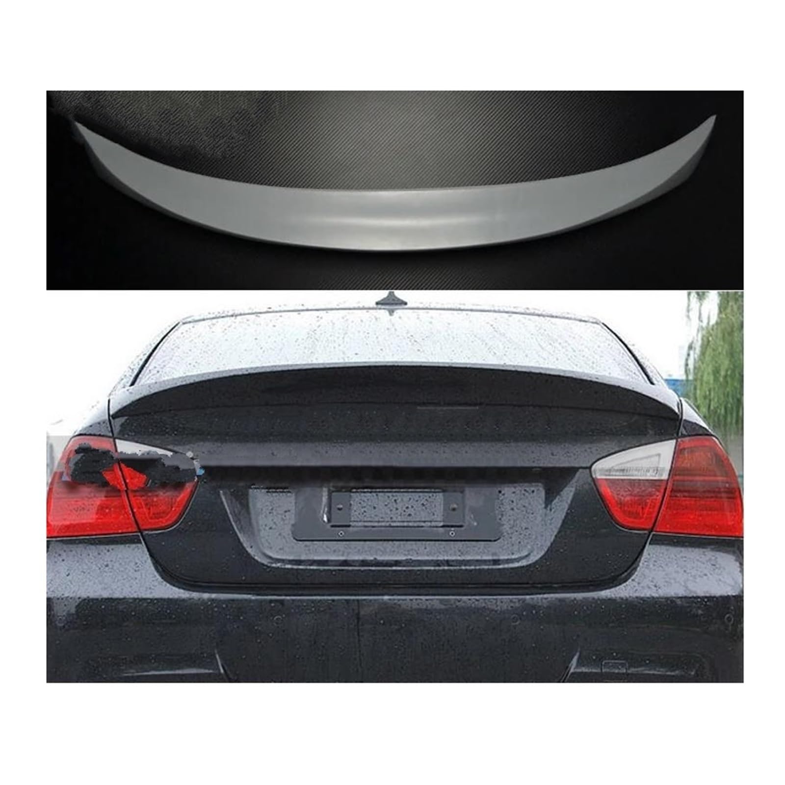 Auto Heckspoiler Heckflügel Für E90 M3 320i 320li 325li 328i 2005-2008 2009 2010 2011 2012 Hinten Stamm Spoiler ABS Auto Hinten Flügel Heckspoiler Auto Spoilerlippe(Unpainted Primer) von CEXBIRC