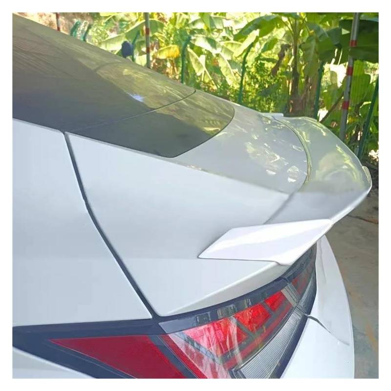 Auto Heckspoiler Heckflügel Für Hyundai Für Elantra Für Avante CN7 2020 2021 2022 ABS Material Auto Heckspoiler Kofferraumlippe Flügel Heckspoiler Flügel Auto Spoilerlippe(Grey) von CEXBIRC