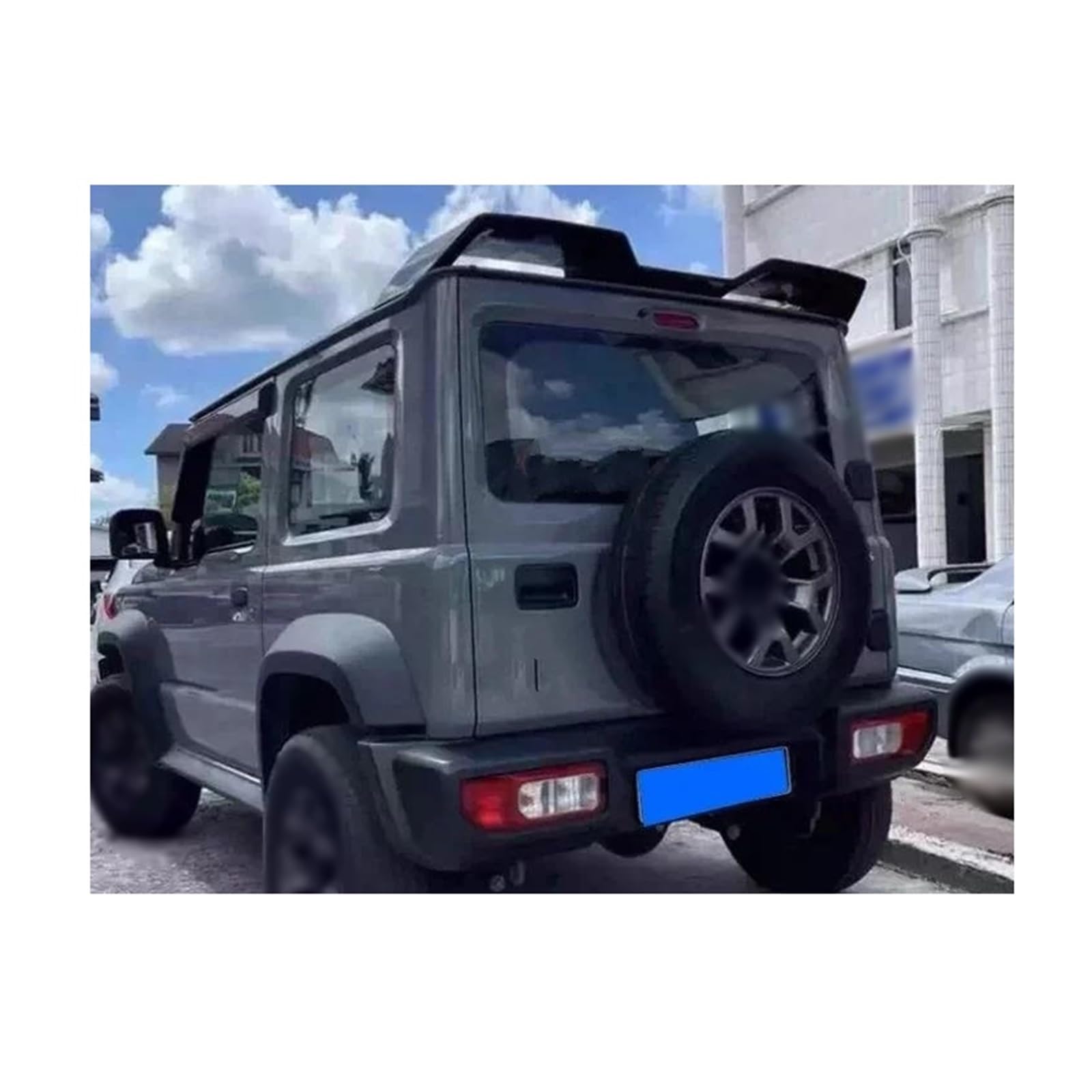 Auto Heckspoiler Heckflügel Für Suzuki Für Jimny JB64 JB74 2019 2020 2021 2022 Heckspoilerflügel ABS Glänzend Schwarz Heckspoiler Heckdachflügel Auto Spoilerlippe(Unpainted Primer) von CEXBIRC