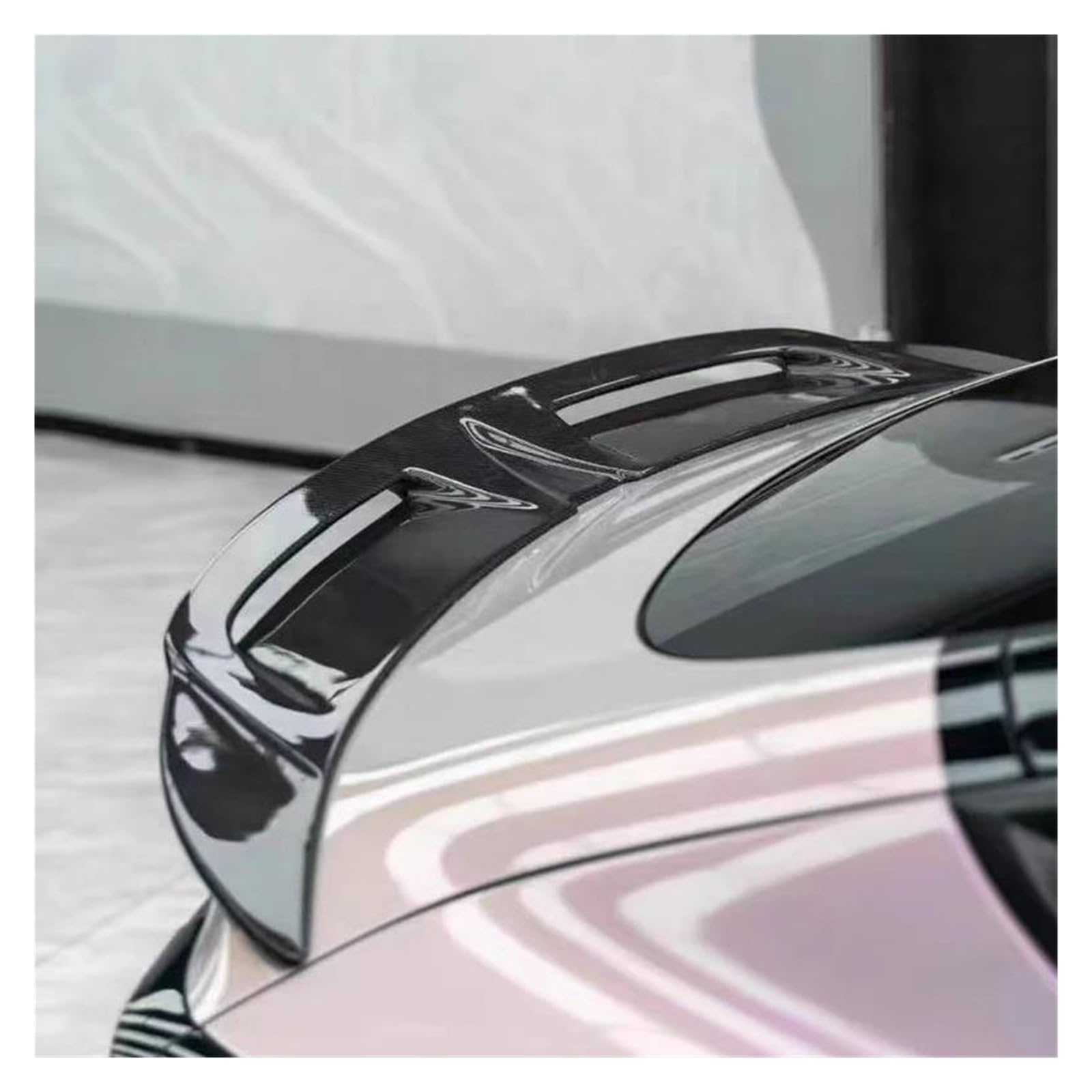 Auto Heckspoiler Heckflügel Für Tesla Für Model3 2019 2020 2021 2022 2023 Schwanz Flügel Carbon Fiber Heckspoiler Stamm Deckel Hinten Flügel Auto Spoilerlippe(Carbon Fiber Pattern) von CEXBIRC