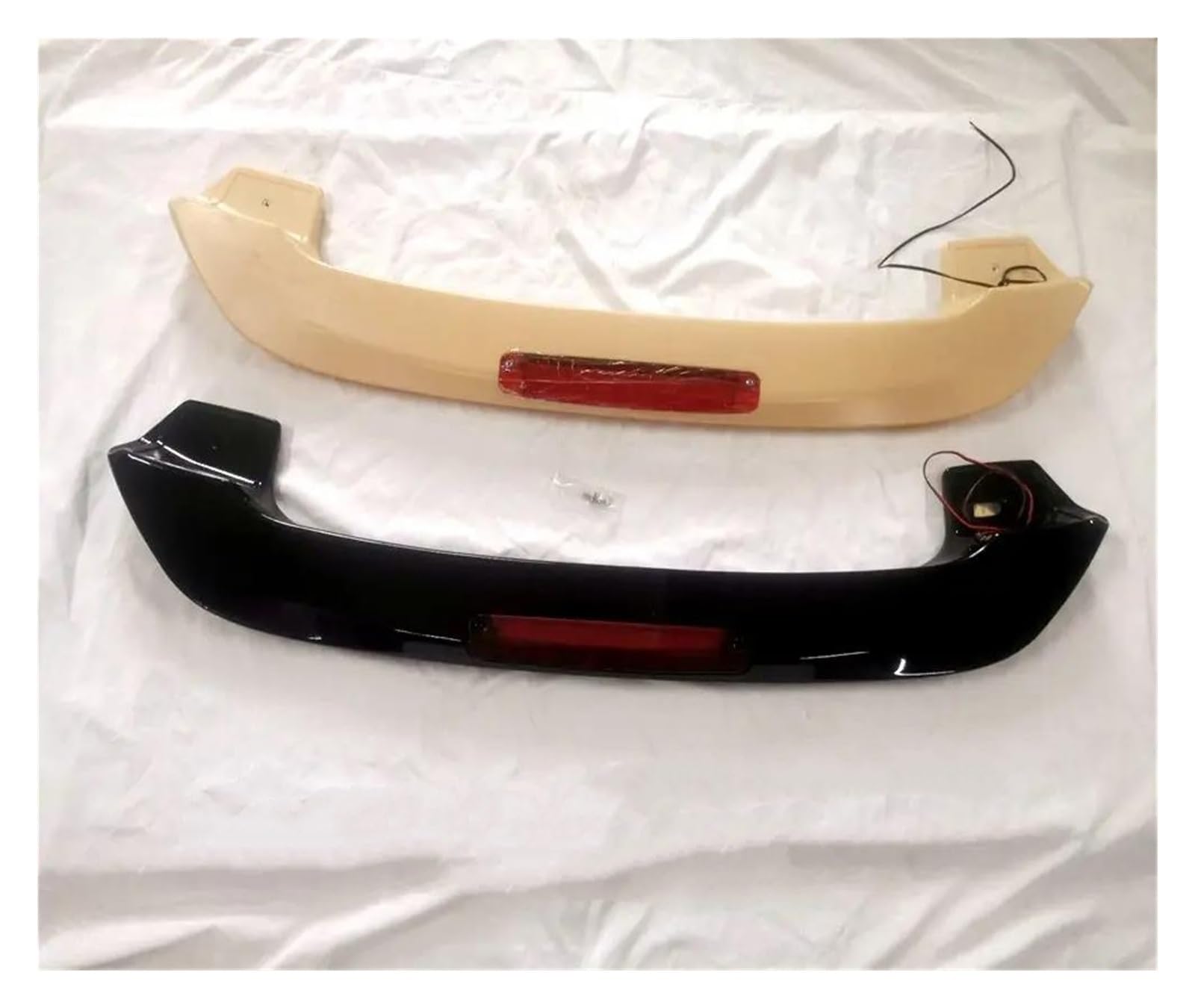 Auto Heckspoiler Heckflügel Für Toyota Für Rav 4 Spoiler 2001-2007 Für Rav4 Spoiler Mit Licht ABS Material Auto Heckflügel Primer Farbe Heckspoiler Auto Spoilerlippe(Gloss Black) von CEXBIRC