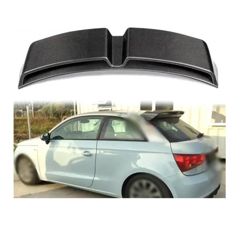 Auto Heckspoiler Heckflügel Hinten Dach Spoiler Flügel Für A1 R18 2010 2011 2012 2013 2014 Heckspoiler Carbon Fiber Trunk Lip Flügel Spoiler Auto Spoilerlippe(Glossy Black) von CEXBIRC