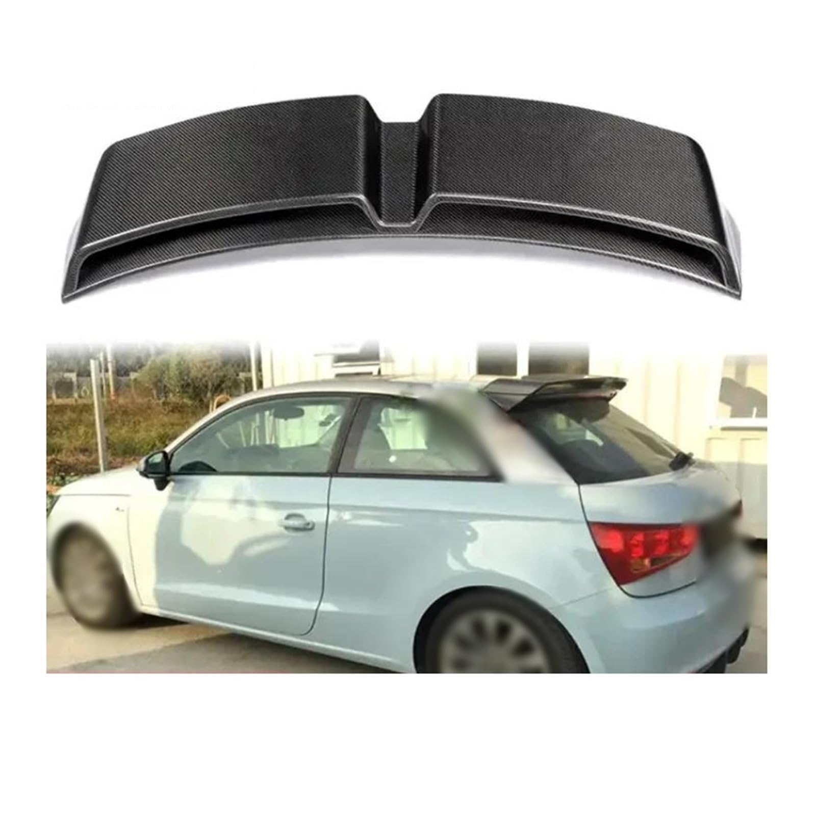 Auto Heckspoiler Heckflügel Hinten Dach Spoiler Flügel Für A1 R18 2010 2011 2012 2013 2014 Heckspoiler Carbon Fiber Trunk Lip Flügel Spoiler Auto Spoilerlippe(Matt Black) von CEXBIRC