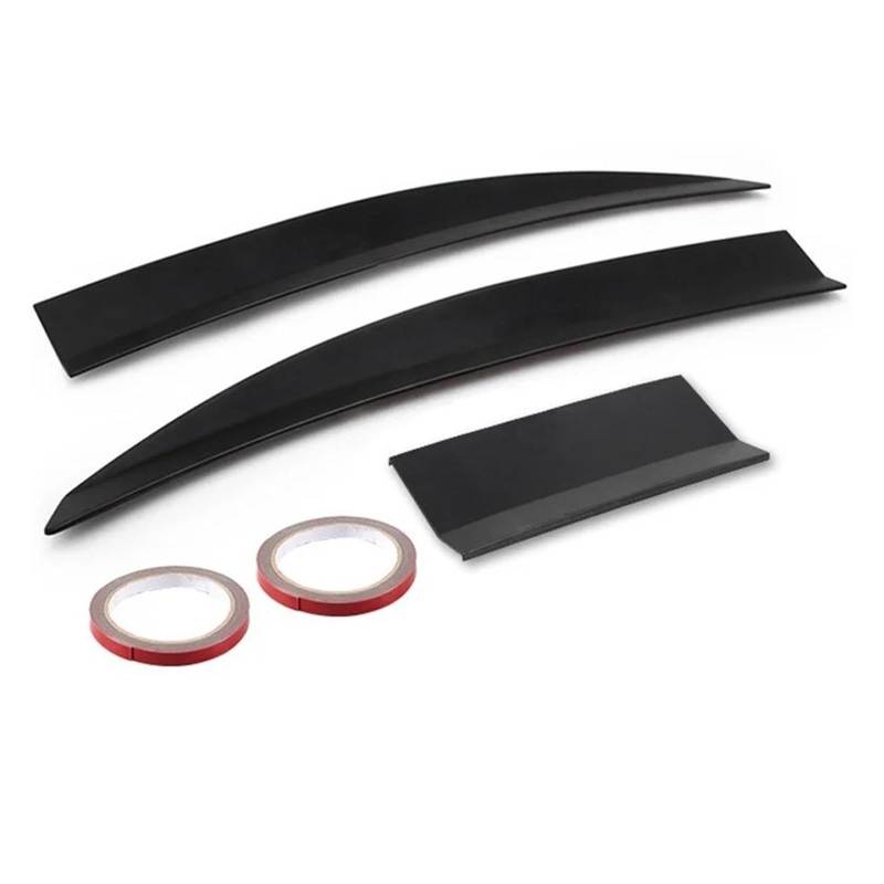 Auto Heckspoiler Heckflügel Universal 3Pcs 115-135CM Heckspoiler Für Peugeot 508 Für Auto Hinten Flügel Spoiler Schwanz Flügel Auto Spoilerlippe(Schwarz) von CEXBIRC