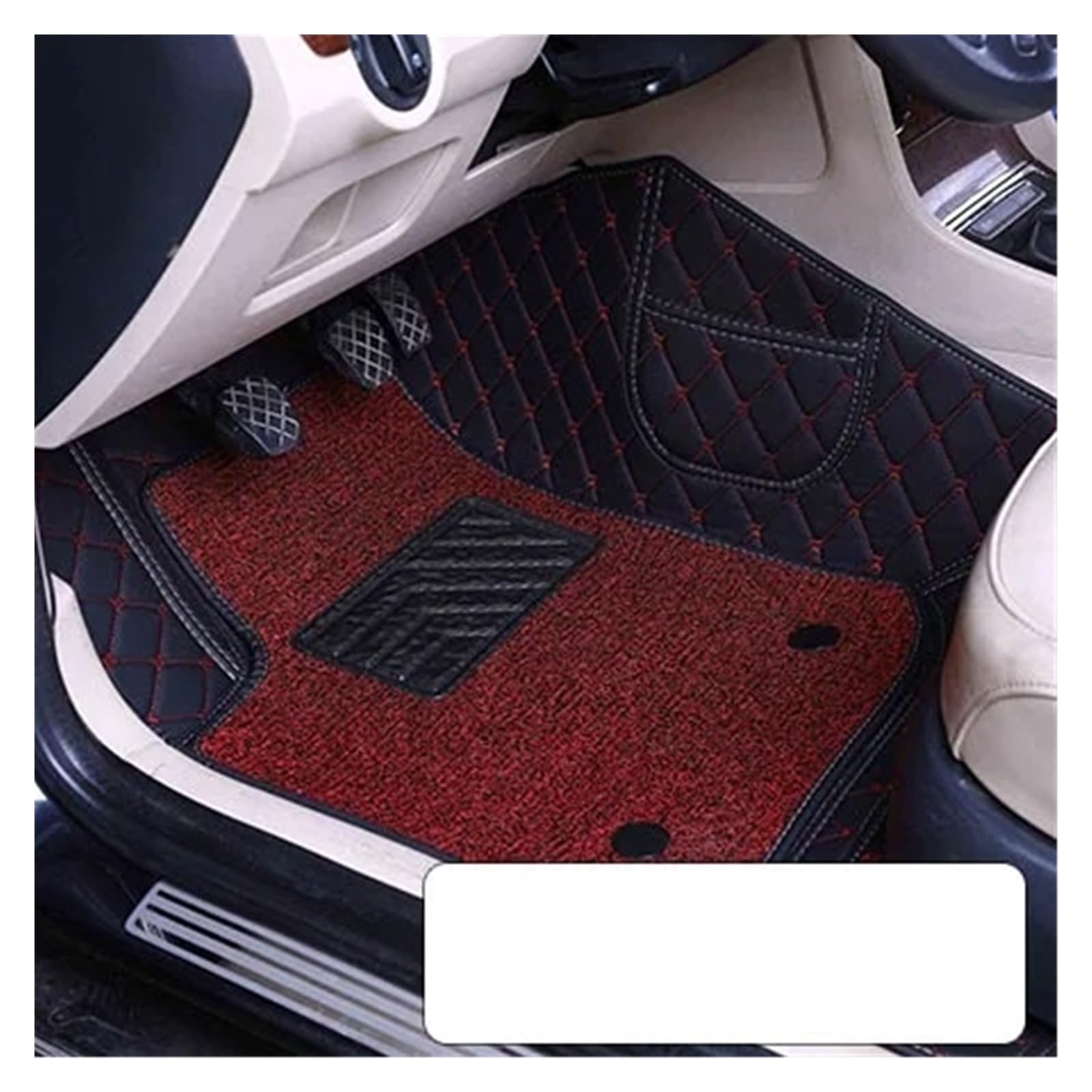 Auto Kofferraummatte Auto Fußmatten Benutzerdefinierte wasserdichte Teppiche Teppiche Abdeckung Auto Innen Zubehör Pads Für Mazda Für Cx-5 Für Cx5 Cx 5 2013 2014 Kofferraummatten(Black red Double) von CEXBIRC